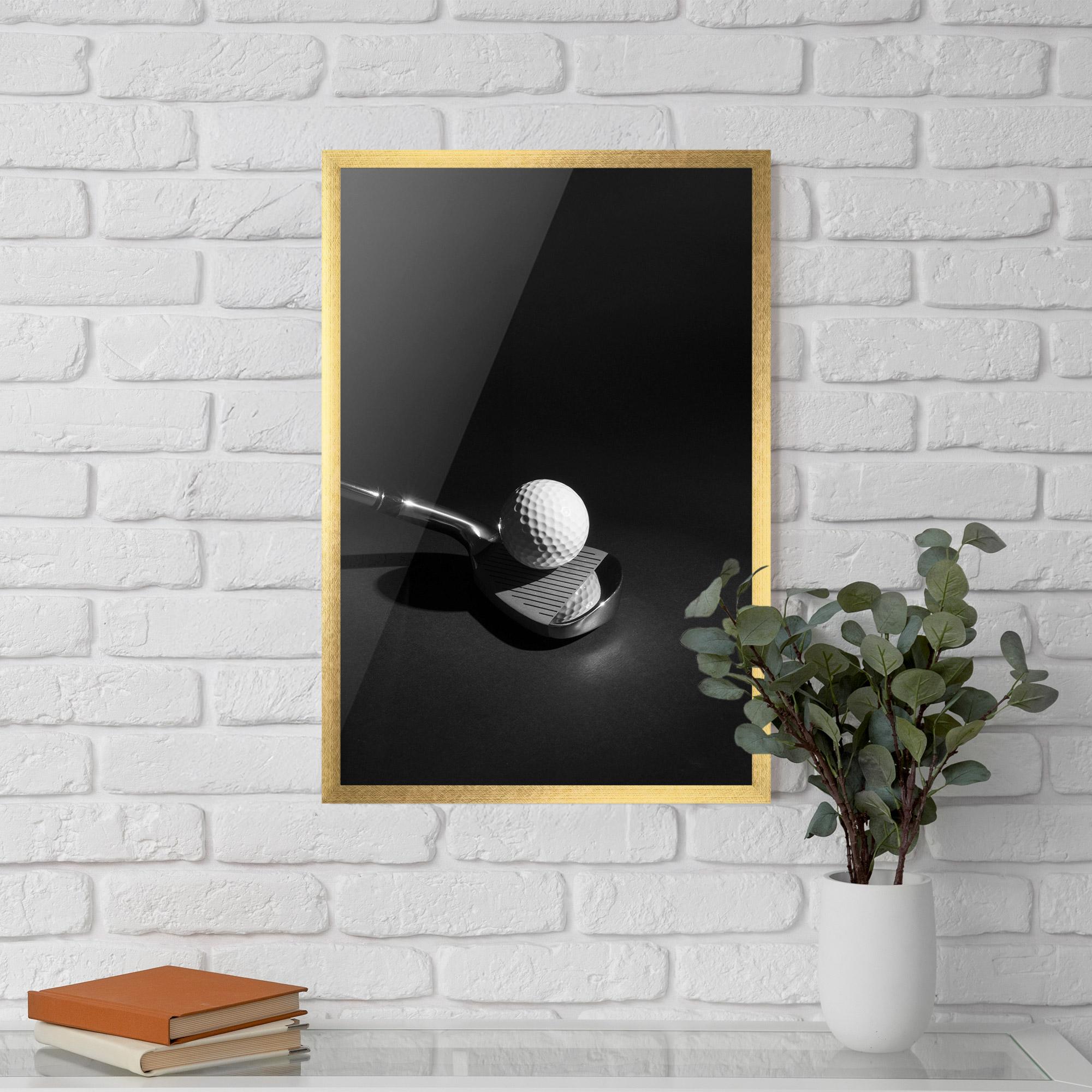 Gerahmte Poster Golf Equipment mockup 5