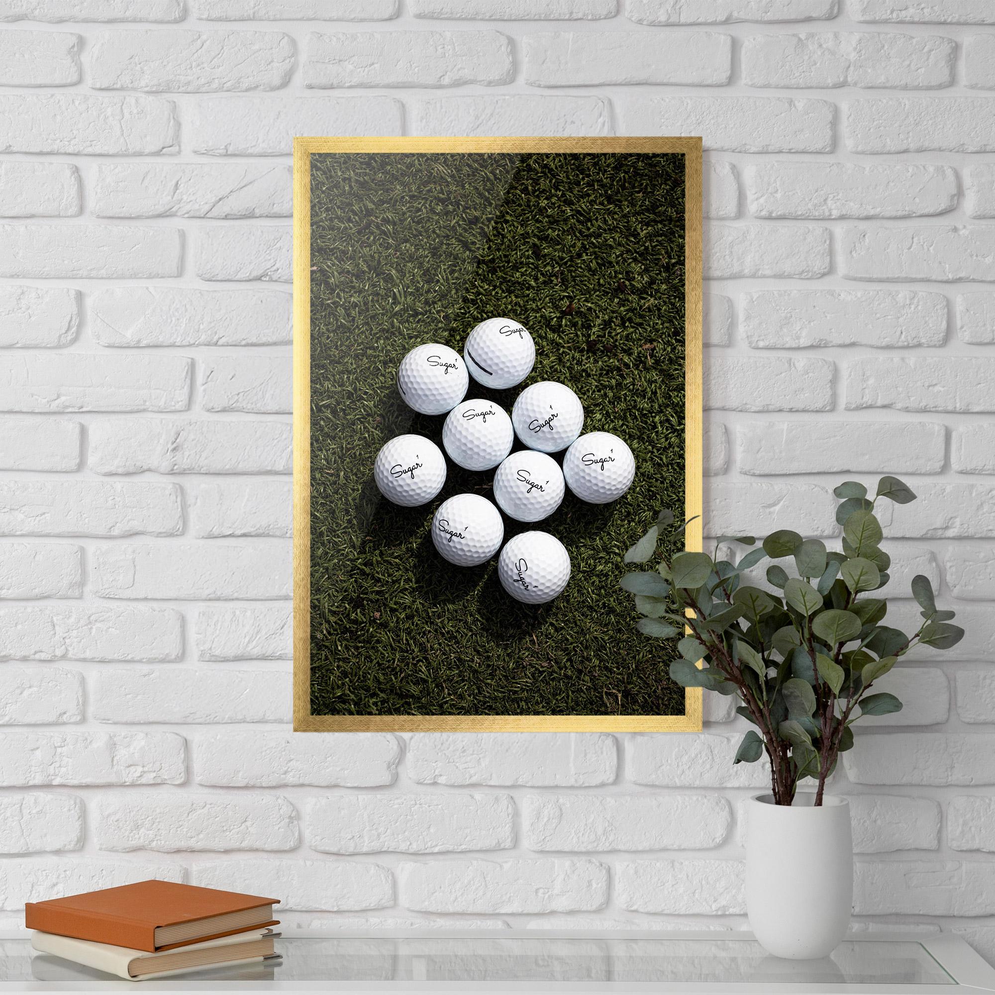 Gerahmte Poster Sugar 1 Golf Balls mockup 5
