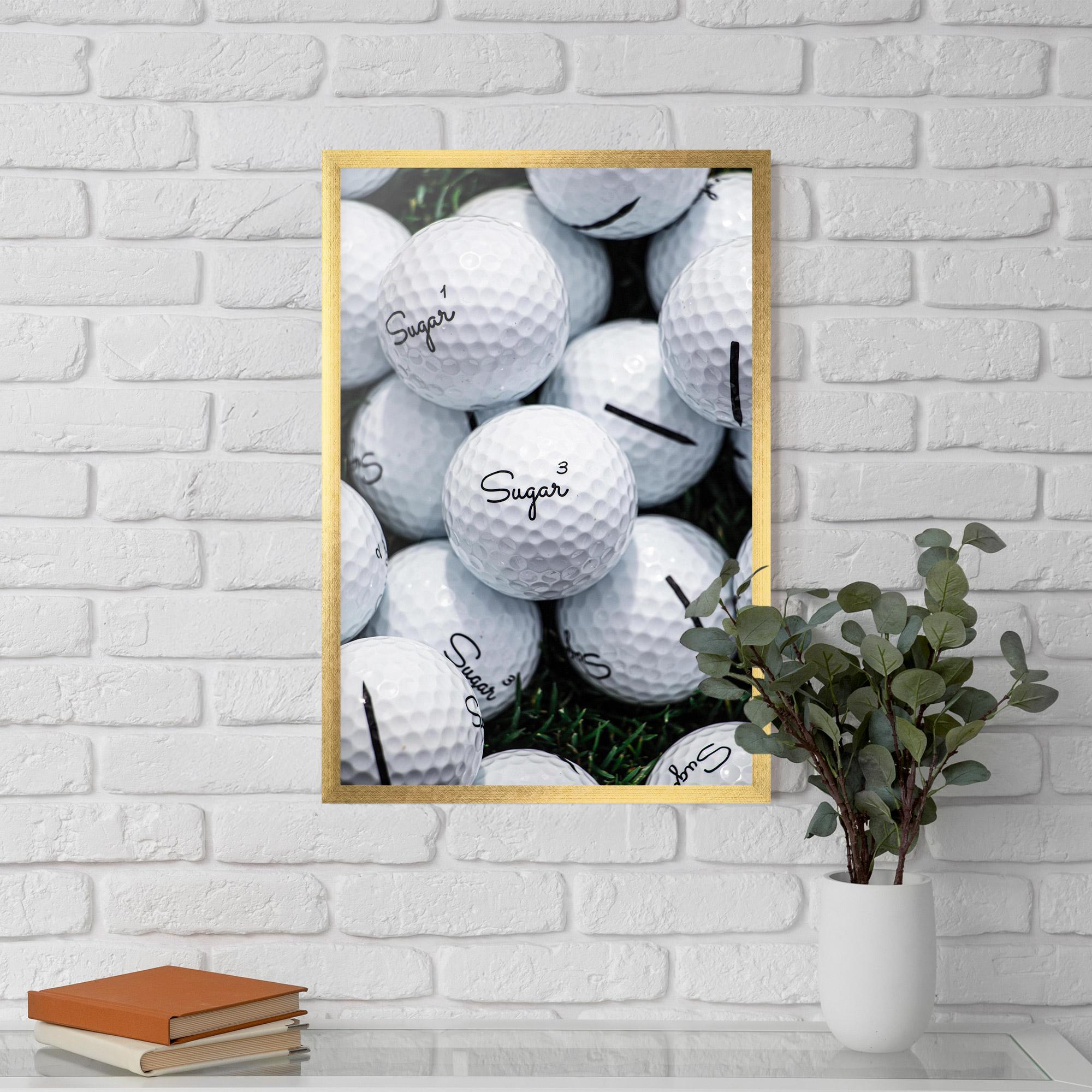 Gerahmte Poster Sugar Golf Balls mockup 5