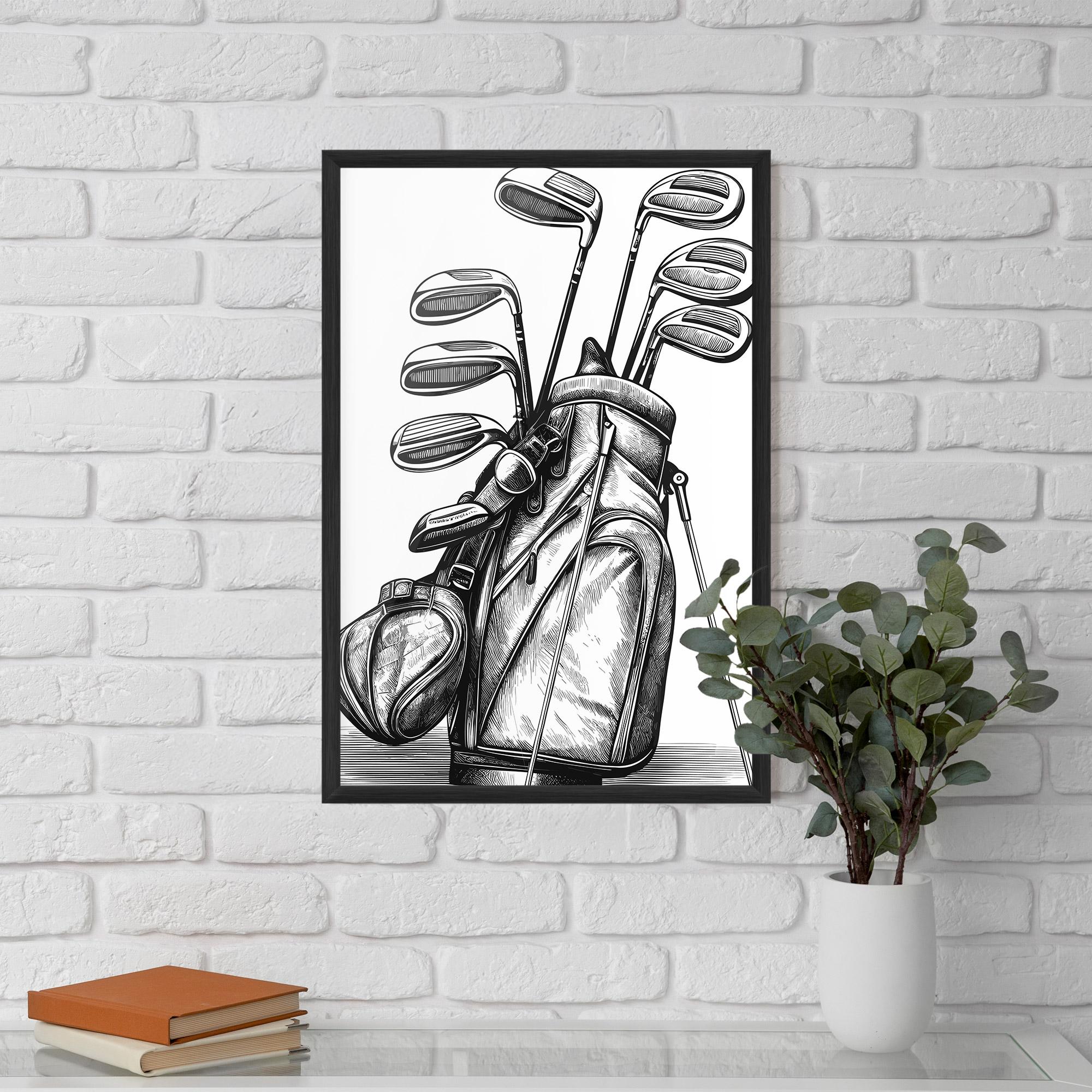 Gerahmte Poster Golf Club mockup 5