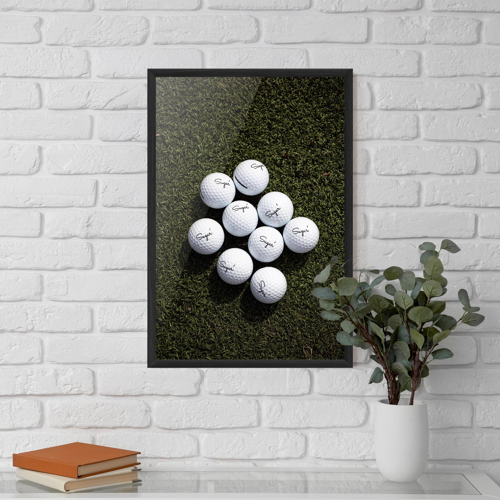 Gerahmte Poster Sugar 1 Golf Balls mockup 5