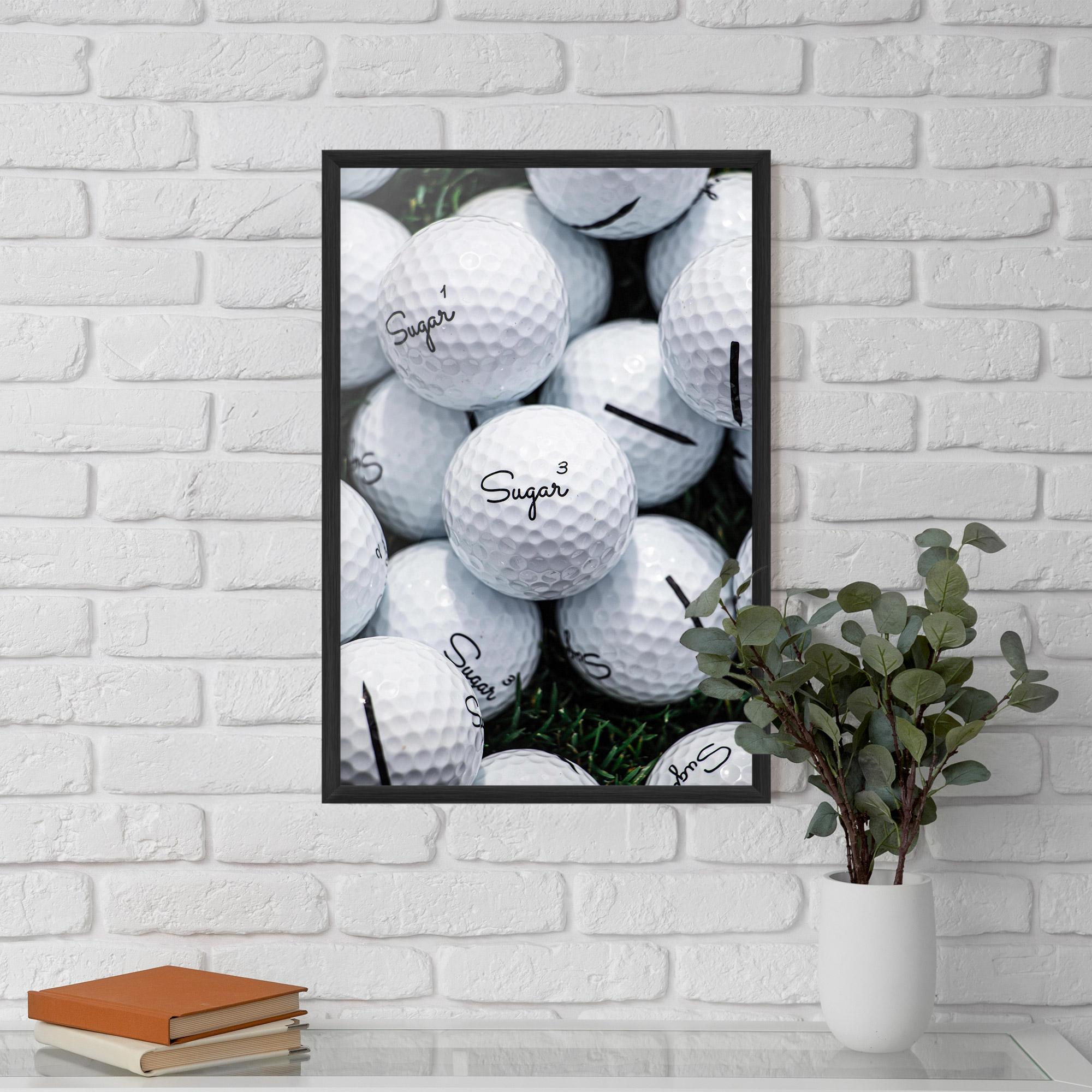 Gerahmte Poster Sugar Golf Balls mockup 5