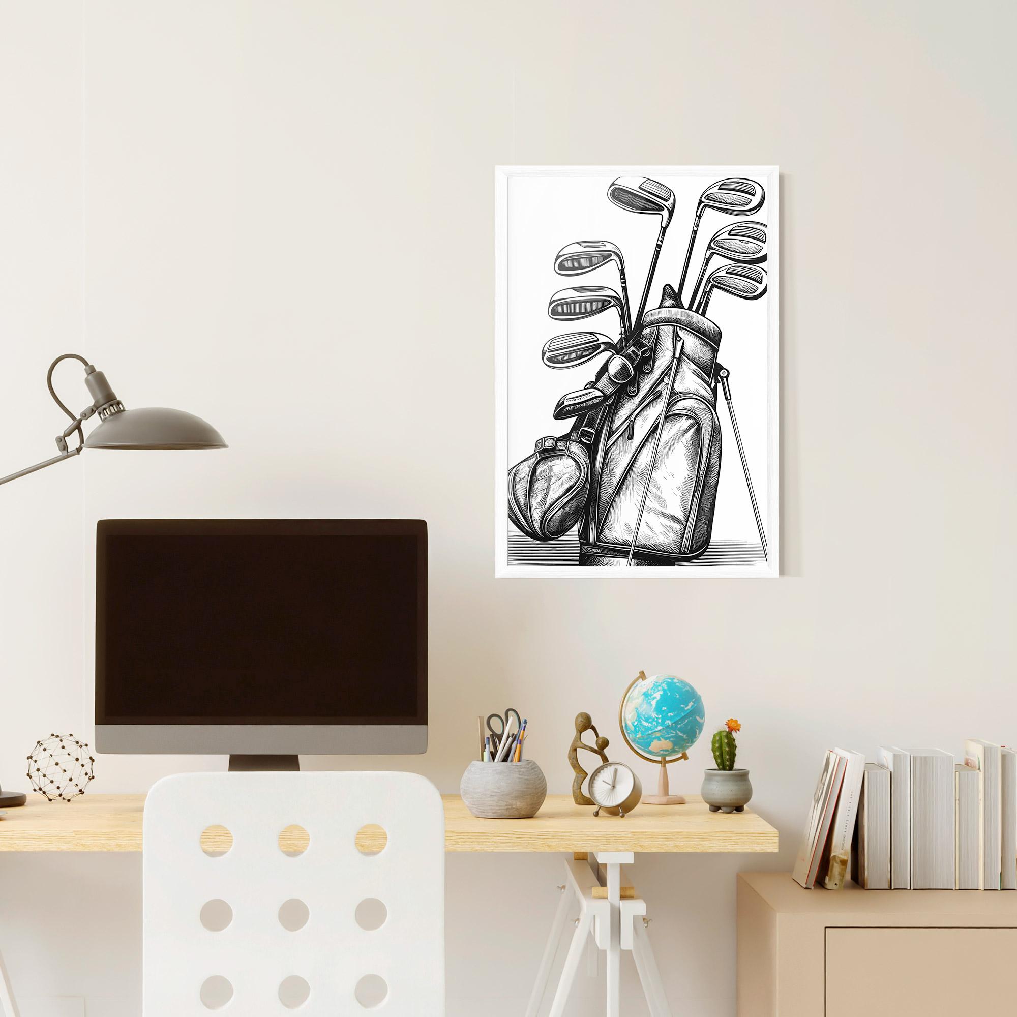 Gerahmte Poster Golf Club mockup 6