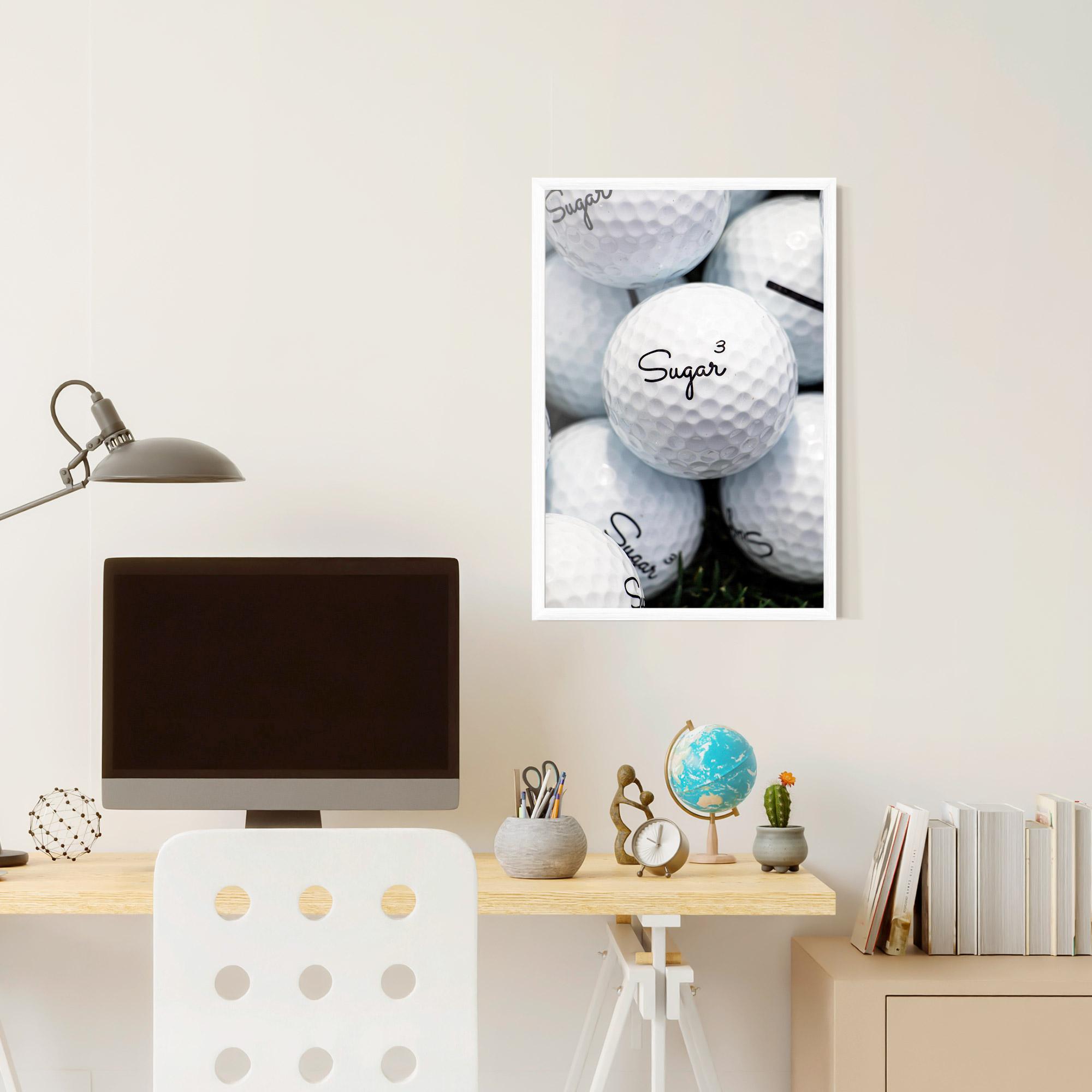 Gerahmte Poster Sugar Ball Close Up mockup 6