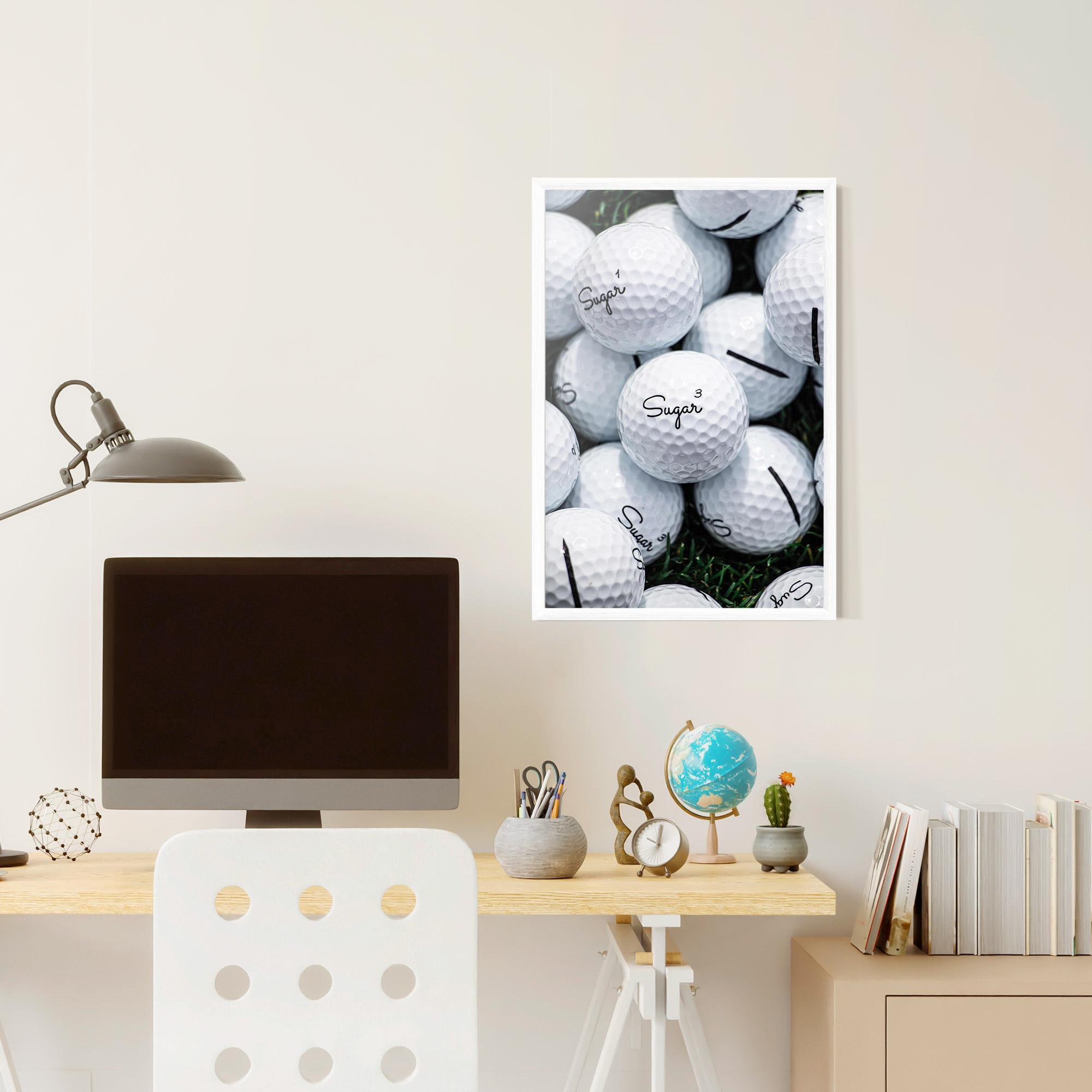 Gerahmte Poster Sugar Golf Balls mockup 6