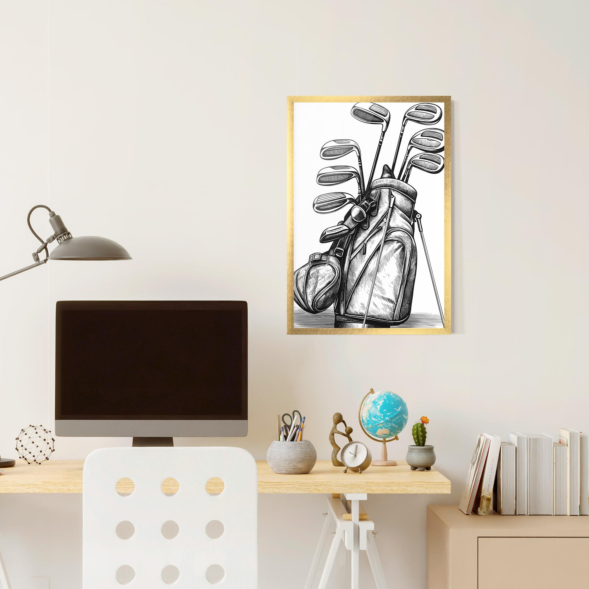 Gerahmte Poster Golf Club mockup 6