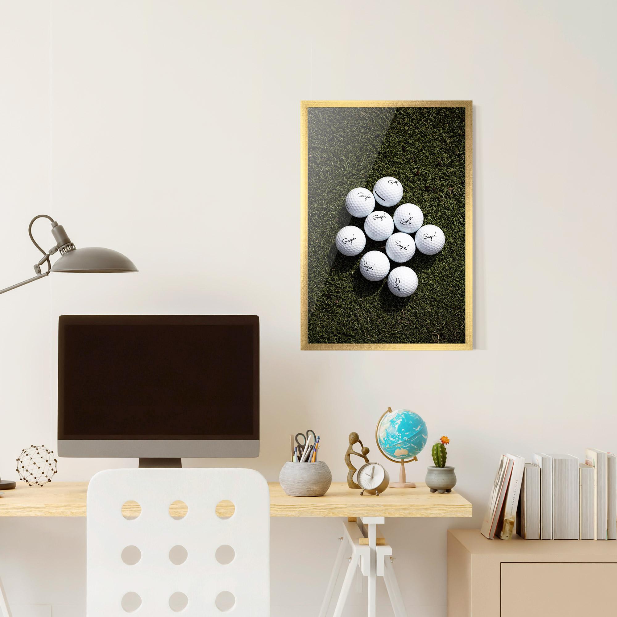 Gerahmte Poster Sugar 1 Golf Balls mockup 6