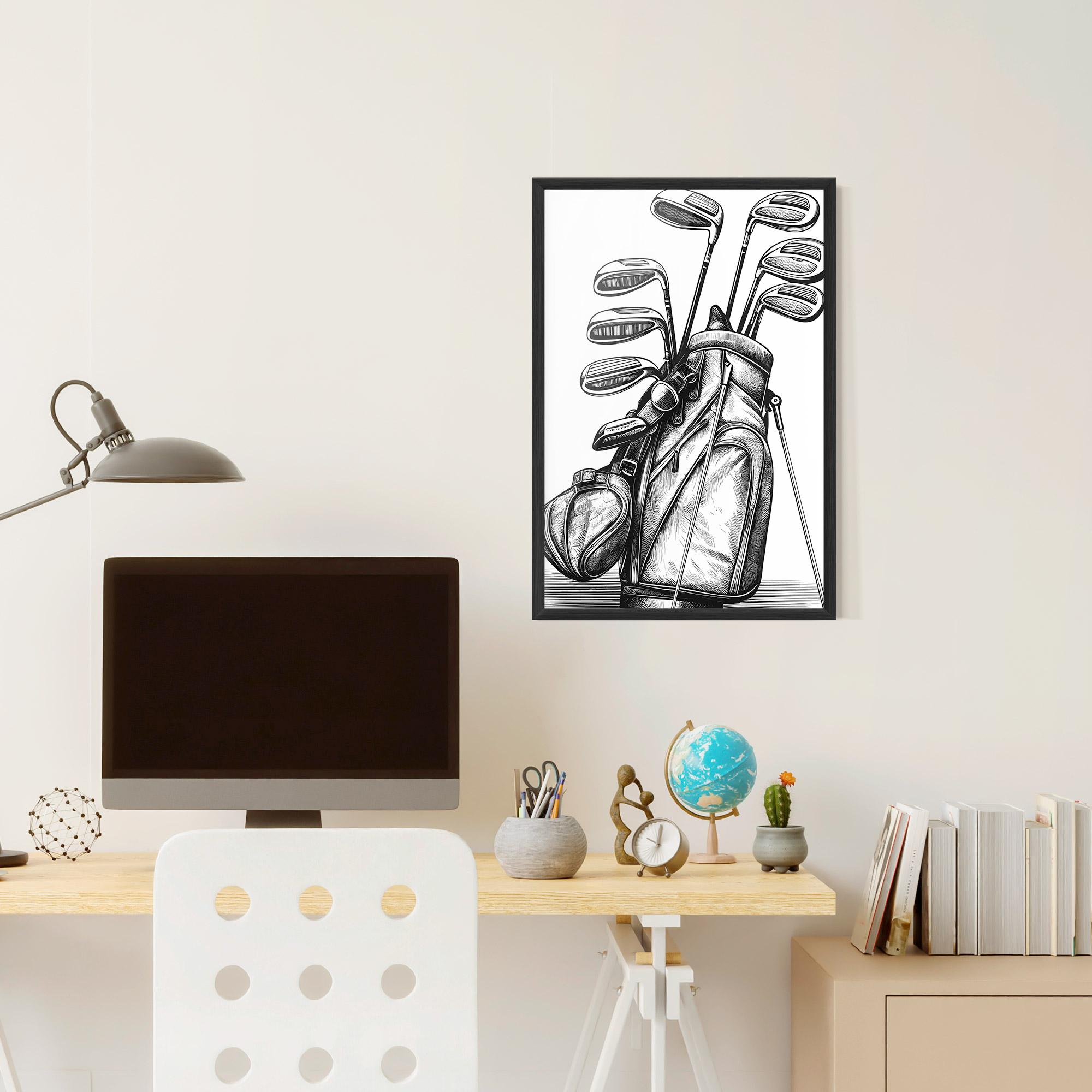 Gerahmte Poster Golf Club mockup 6