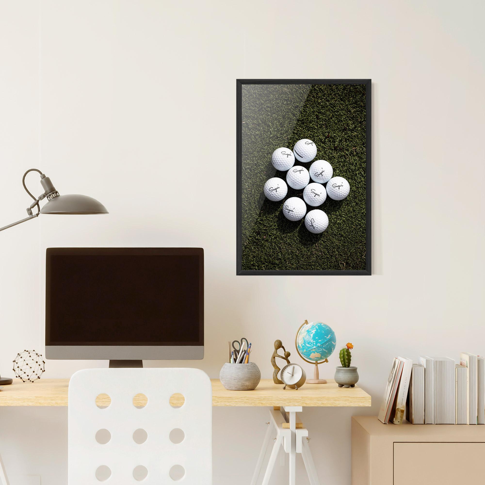Gerahmte Poster Sugar 1 Golf Balls mockup 6