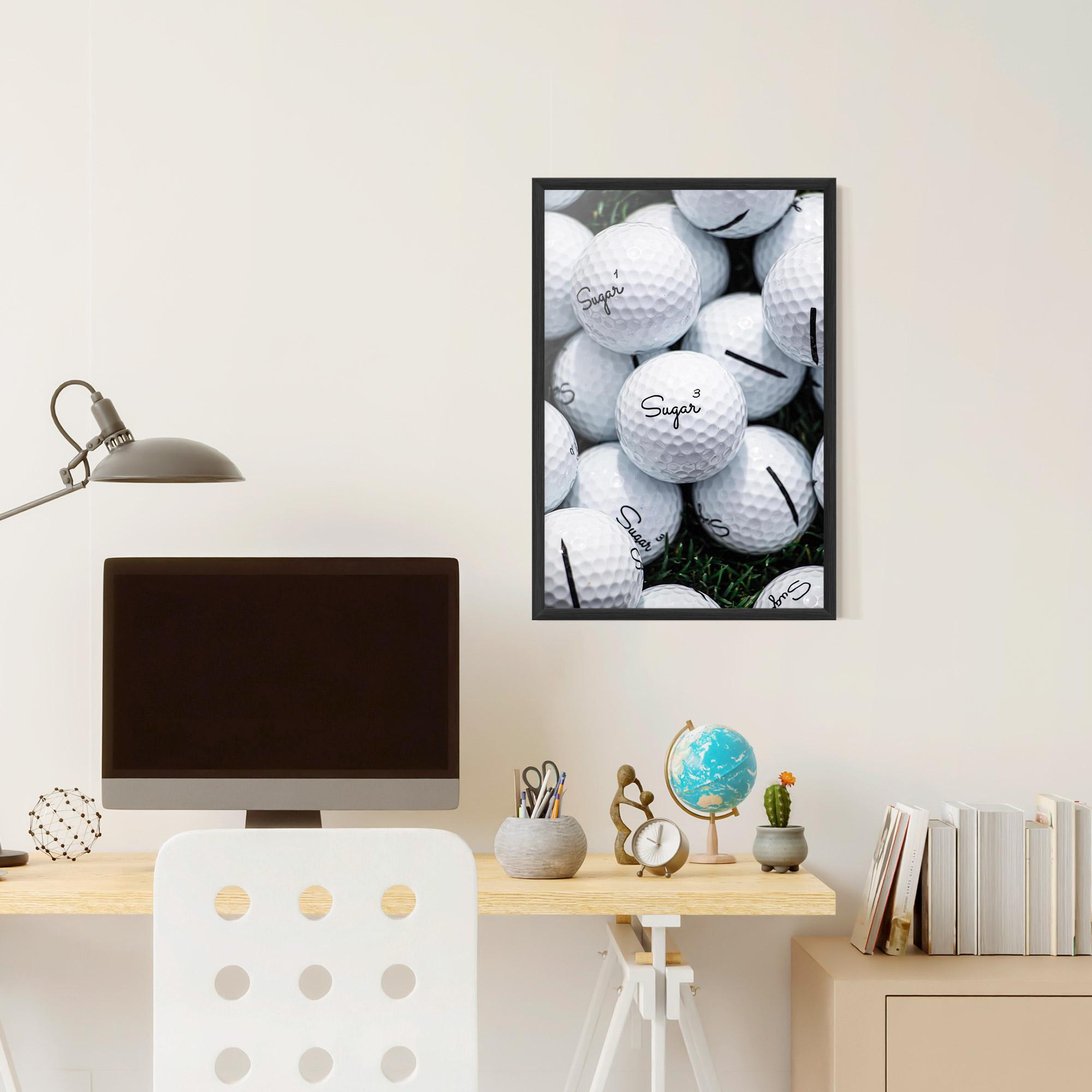 Gerahmte Poster Sugar Golf Balls mockup 6
