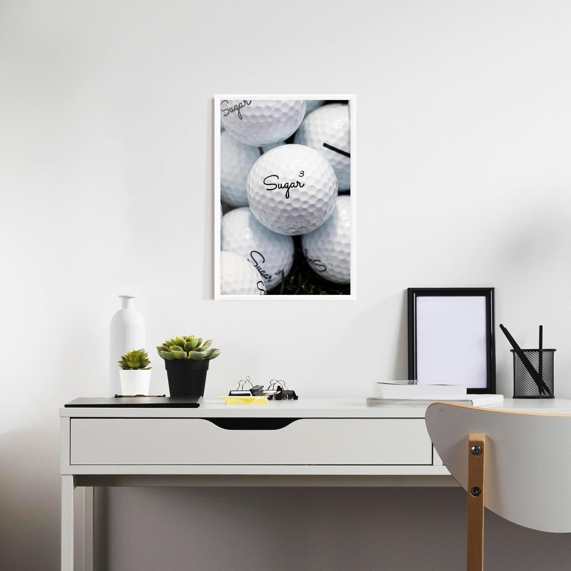 Gerahmte Poster Sugar Ball Close Up mockup 7