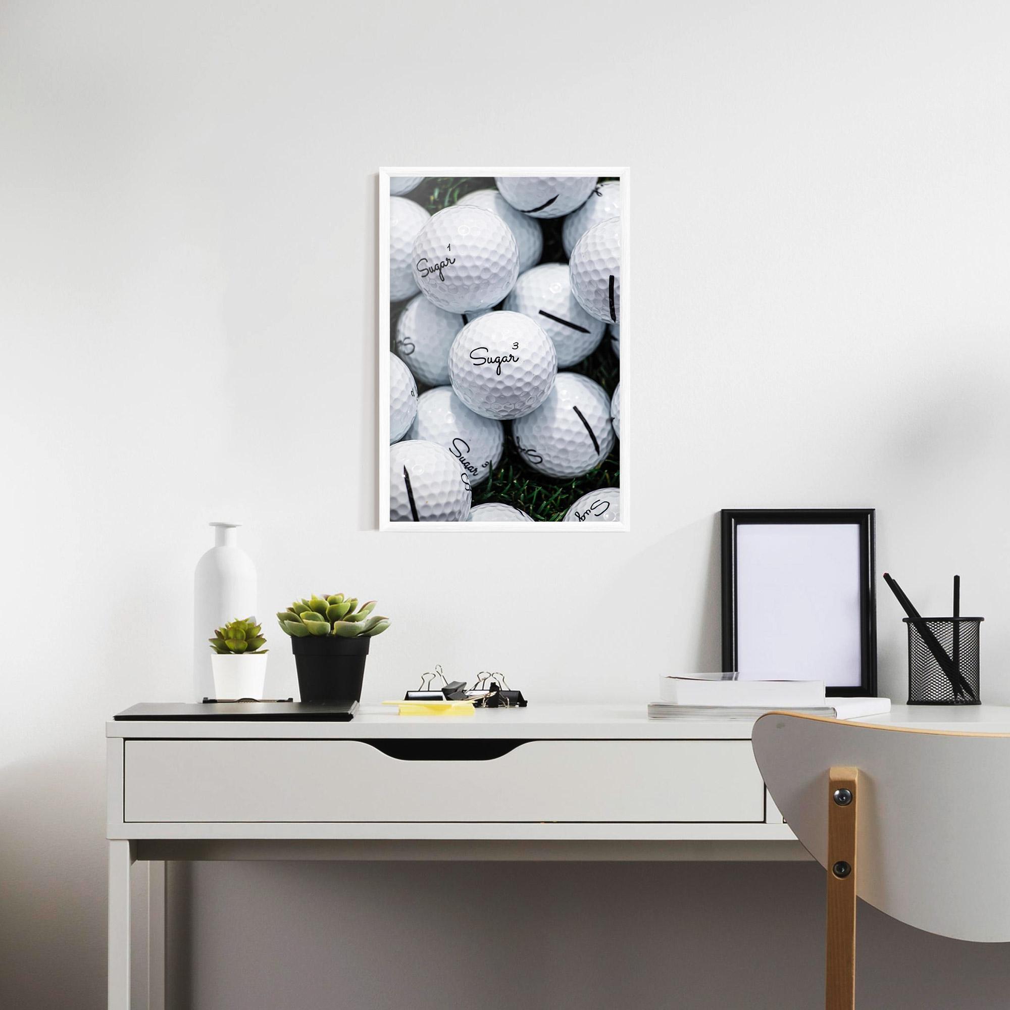 Gerahmte Poster Sugar Golf Balls mockup 7