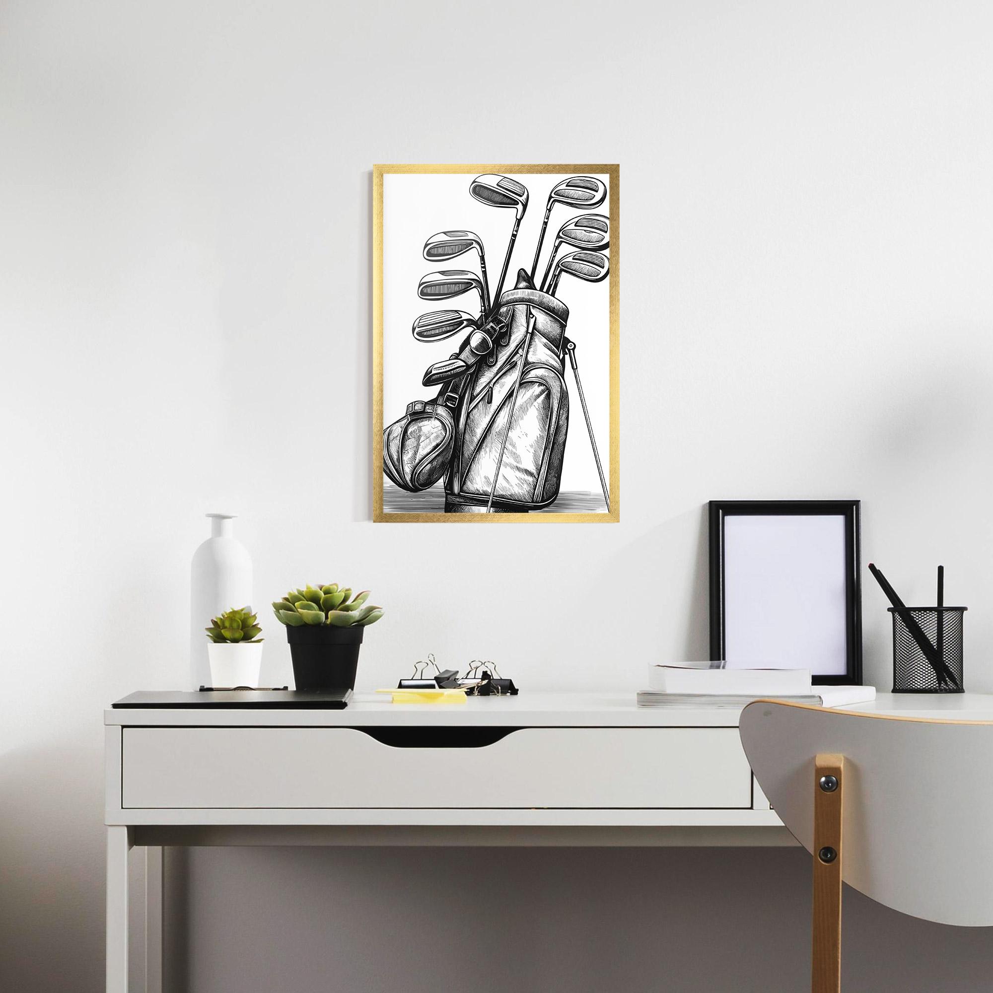Gerahmte Poster Golf Club mockup 7