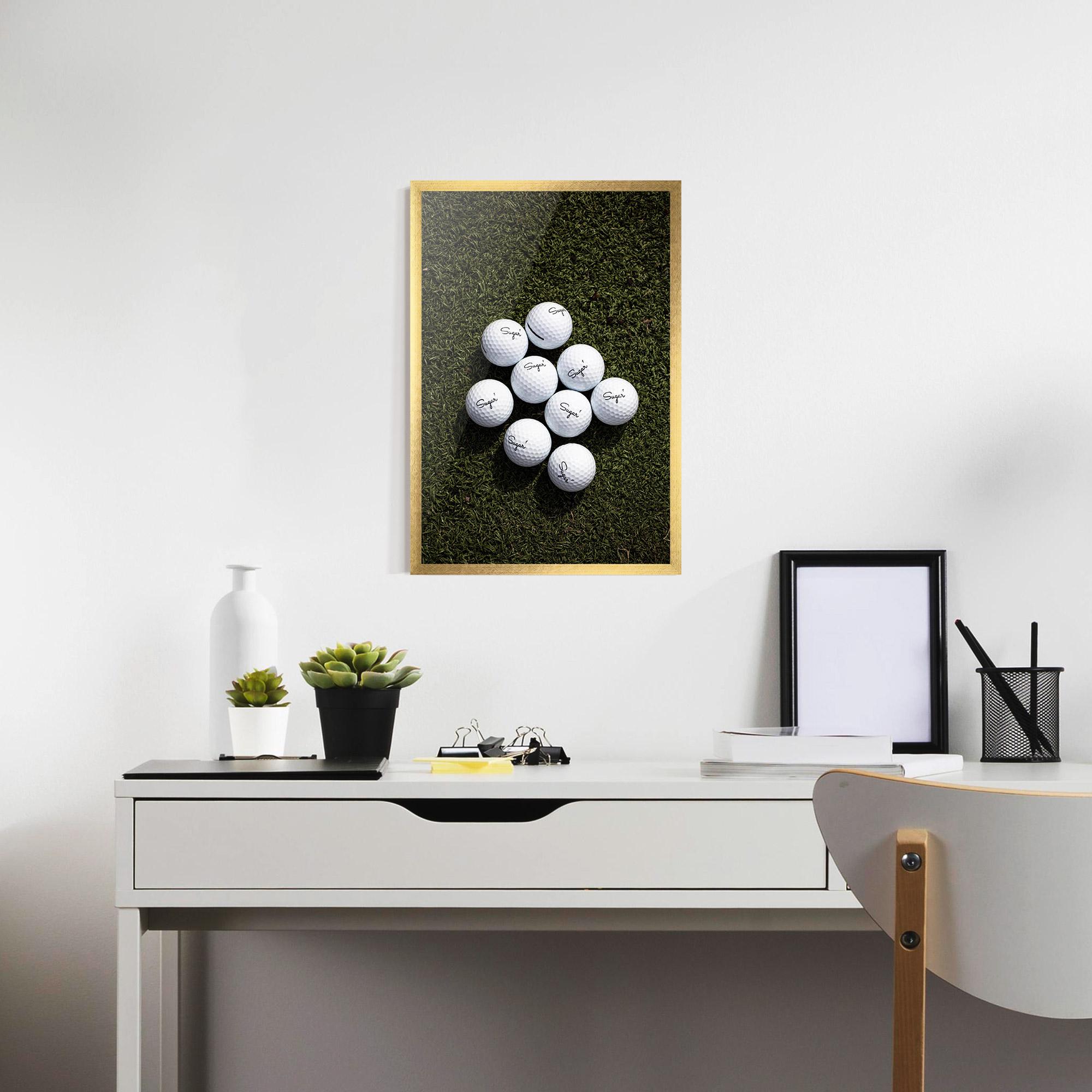 Gerahmte Poster Sugar 1 Golf Balls mockup 7