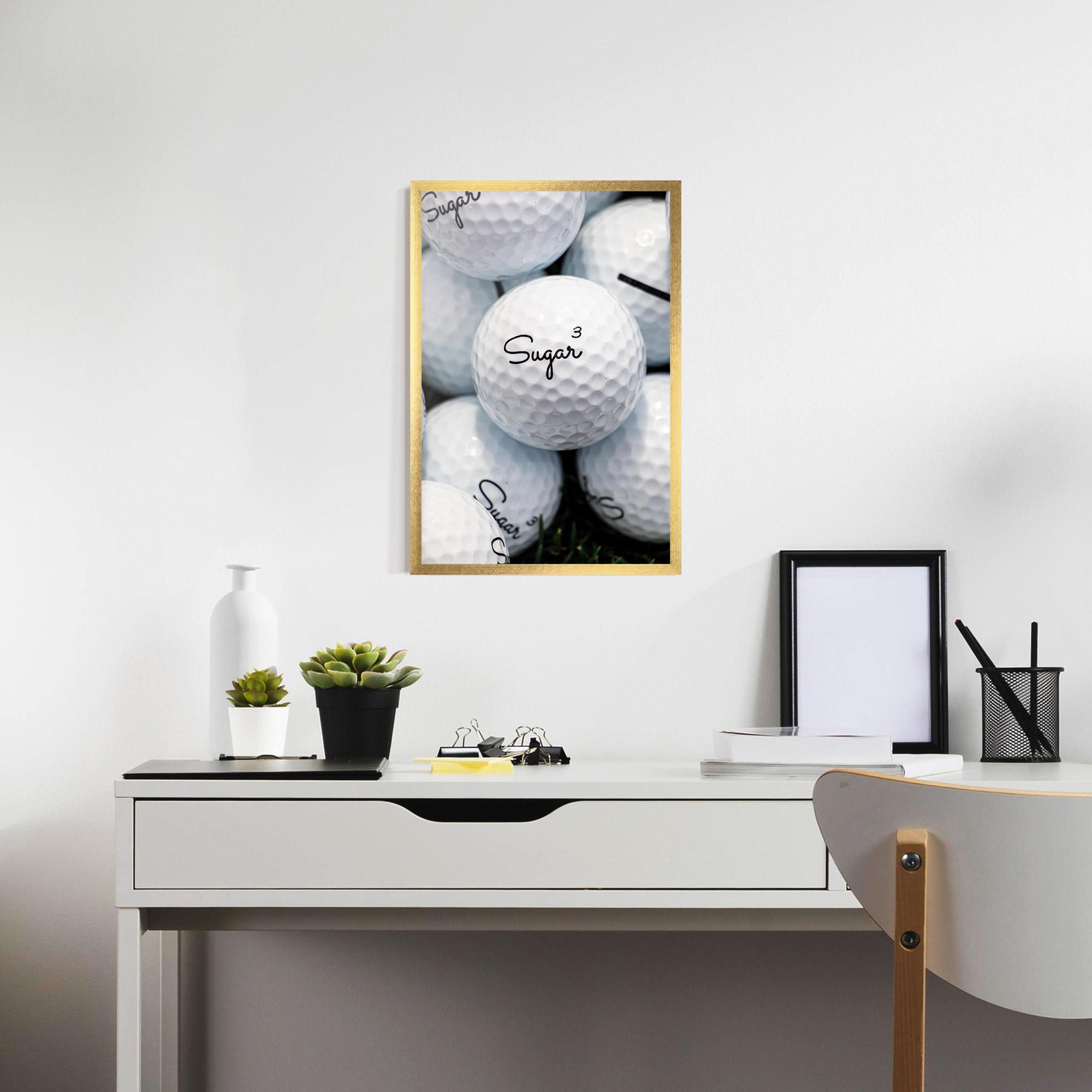 Gerahmte Poster Sugar Ball Close Up mockup 7