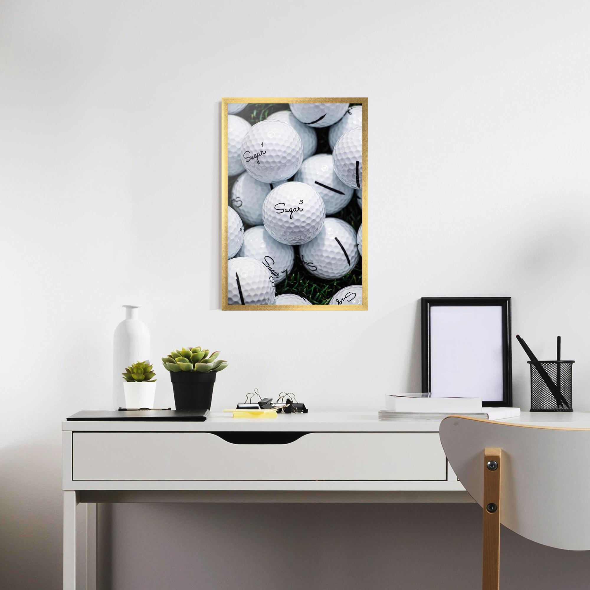 Gerahmte Poster Sugar Golf Balls mockup 7