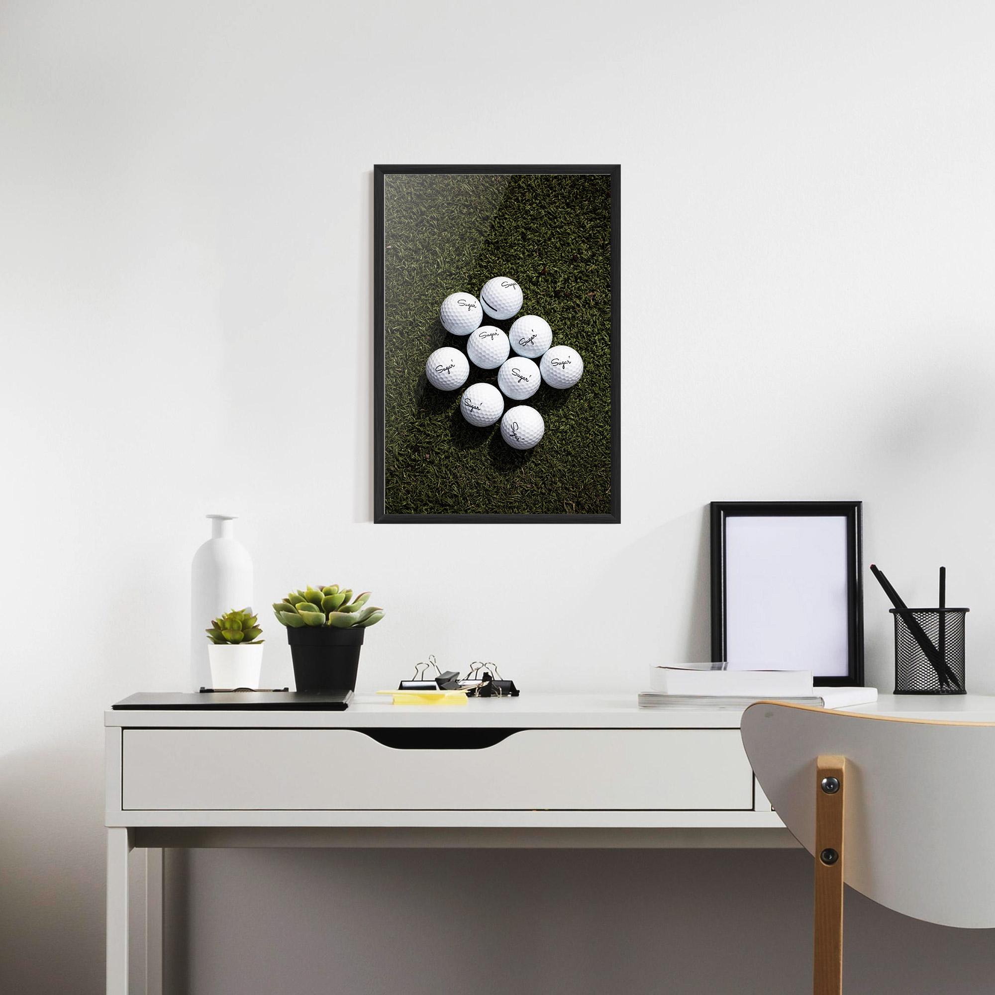 Gerahmte Poster Sugar 1 Golf Balls mockup 7