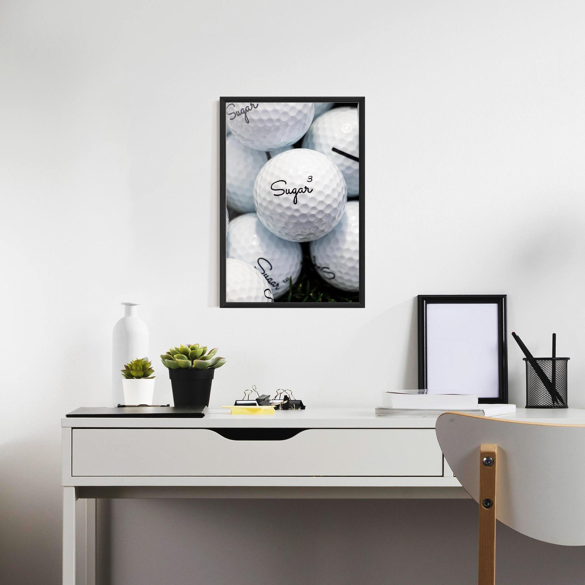 Gerahmte Poster Sugar Ball Close Up mockup 7