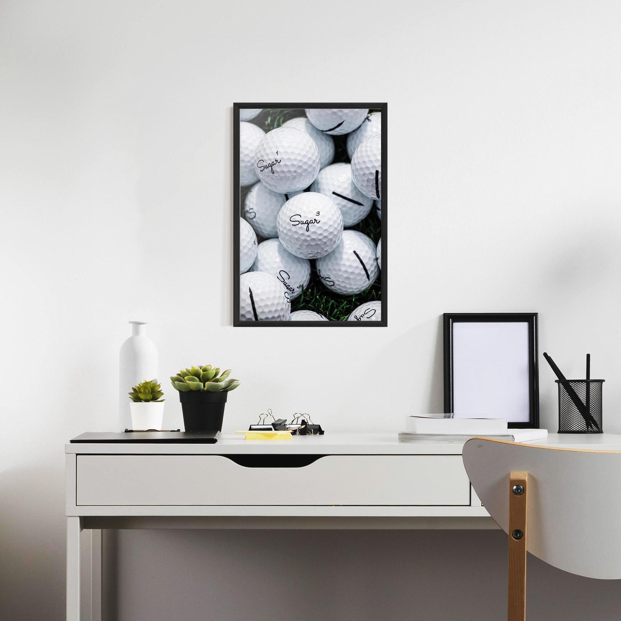 Gerahmte Poster Sugar Golf Balls mockup 7