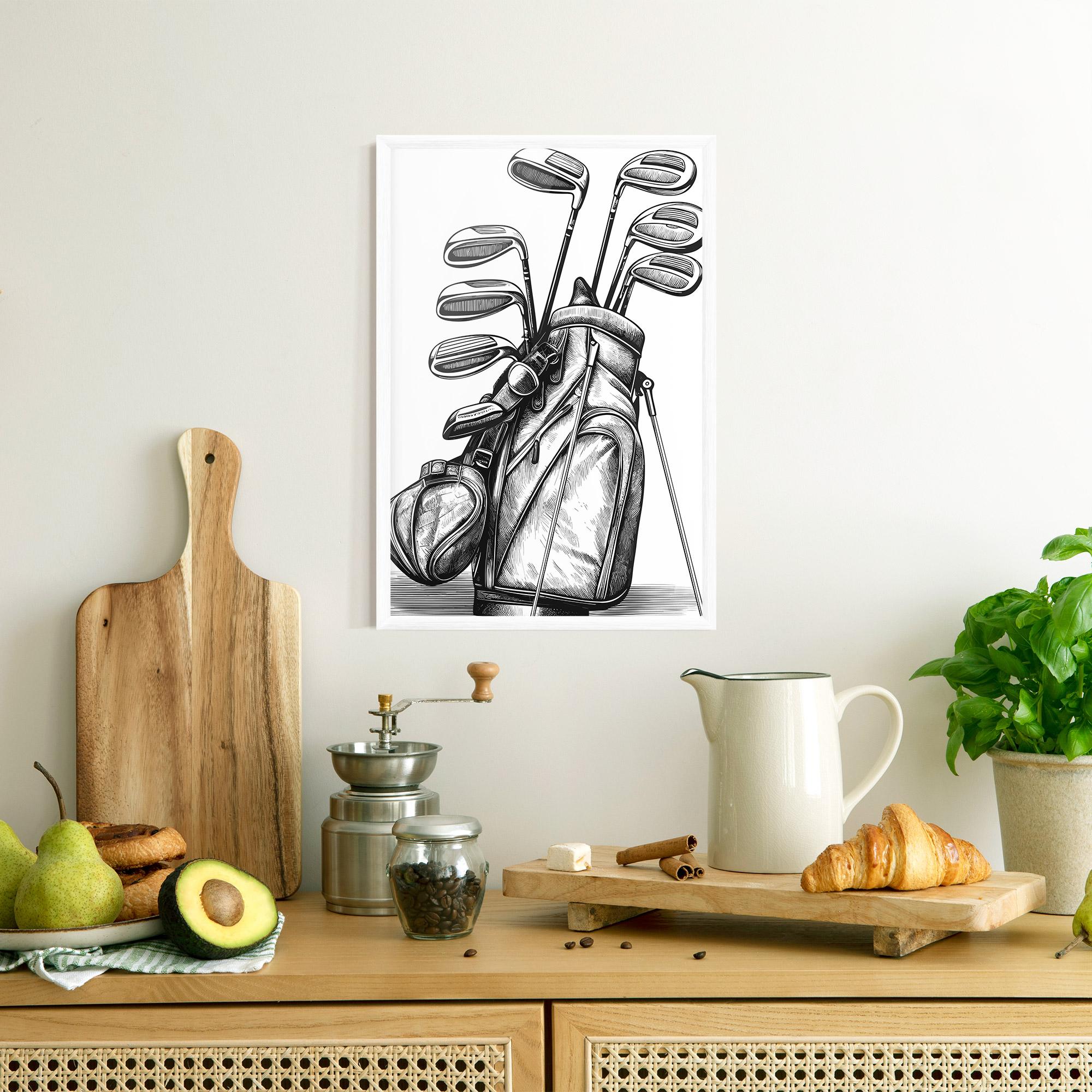 Gerahmte Poster Golf Club mockup 8