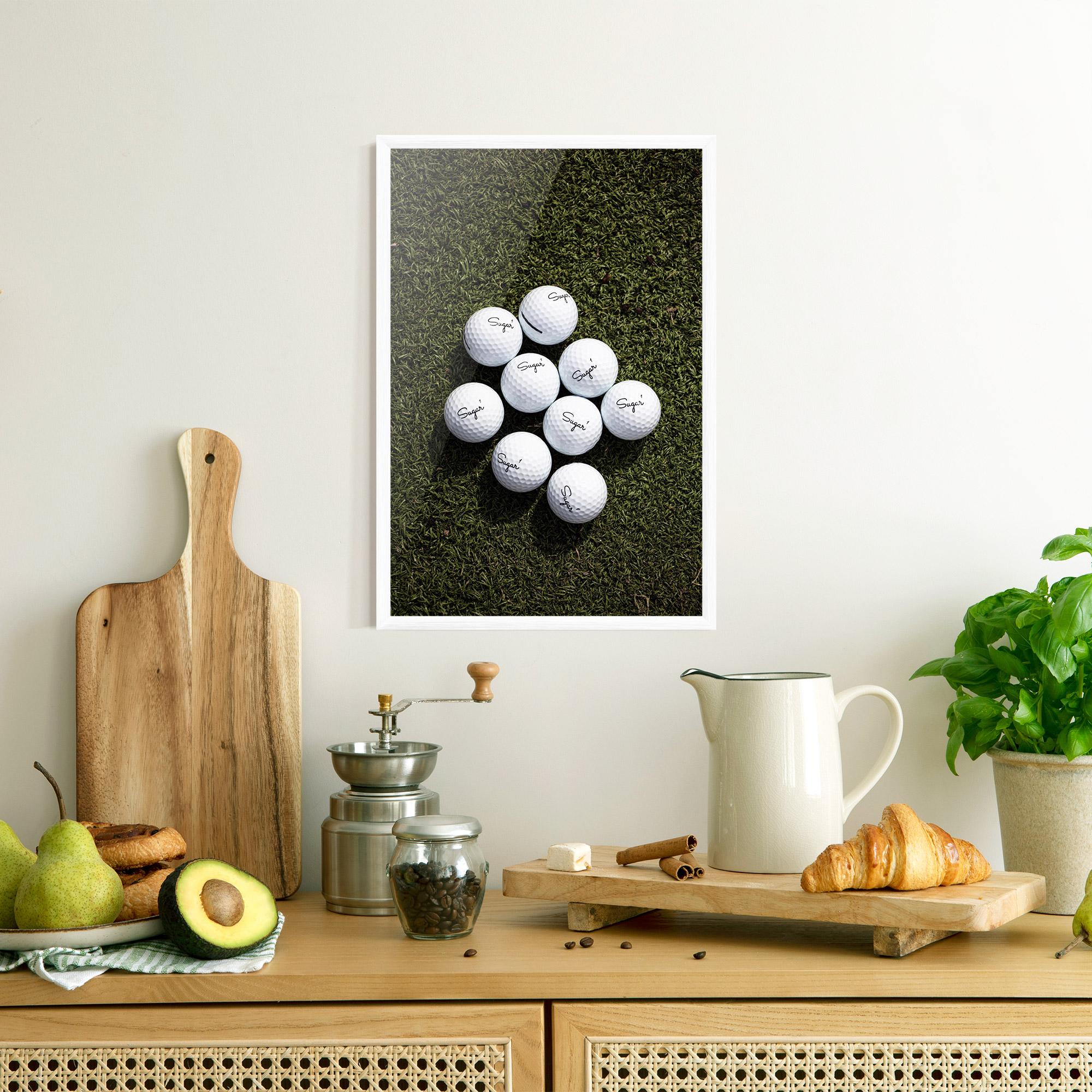 Gerahmte Poster Sugar 1 Golf Balls mockup 8
