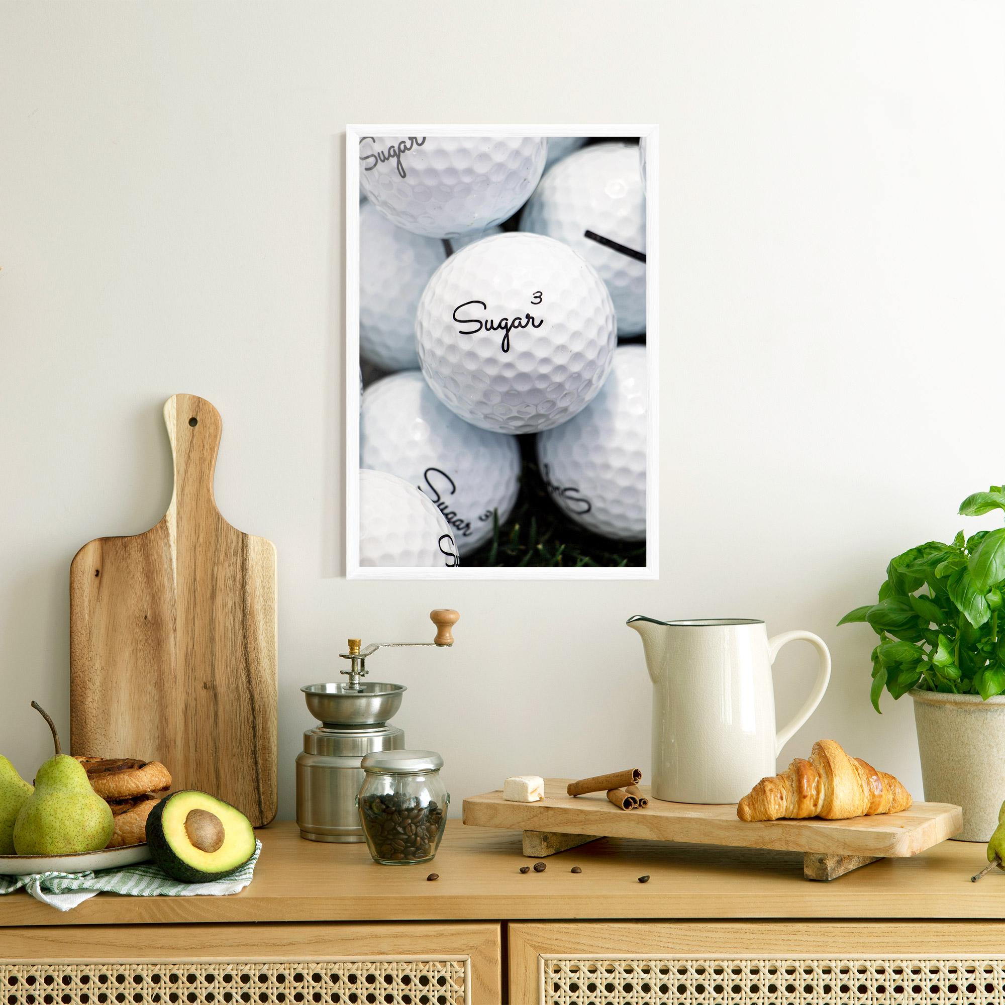 Gerahmte Poster Sugar Ball Close Up mockup 8