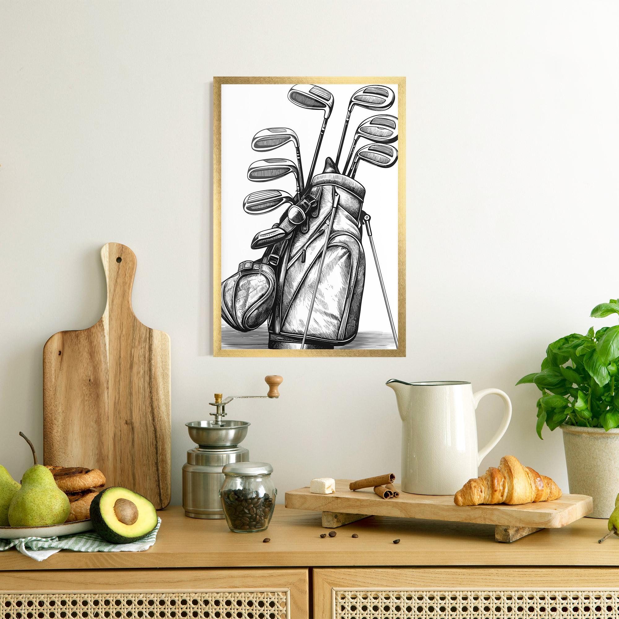 Gerahmte Poster Golf Club mockup 8