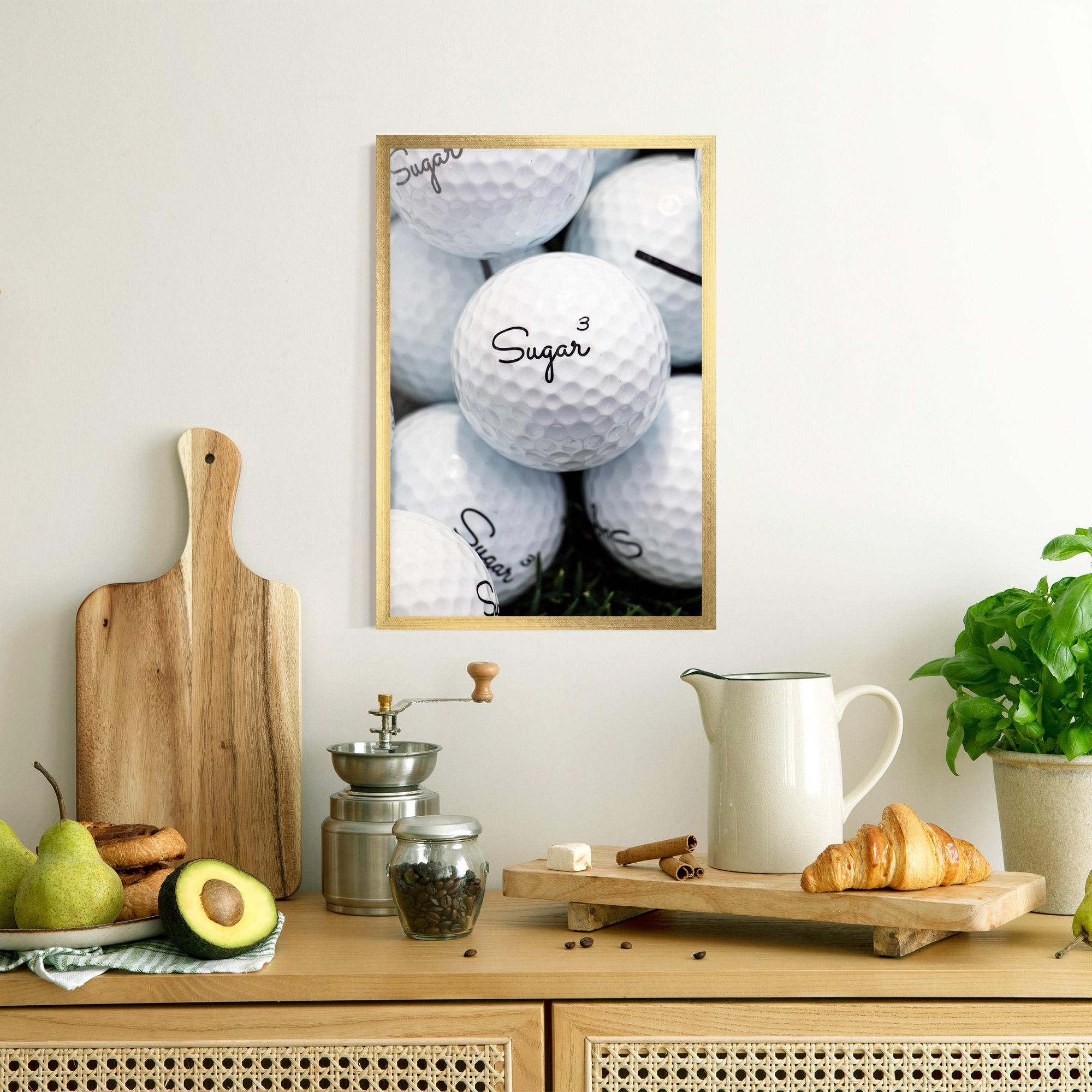 Gerahmte Poster Sugar Ball Close Up mockup 8