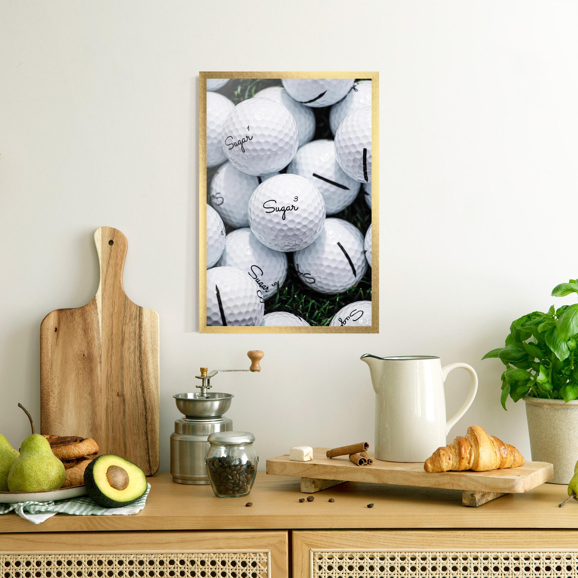 Gerahmte Poster Sugar Golf Balls mockup 8