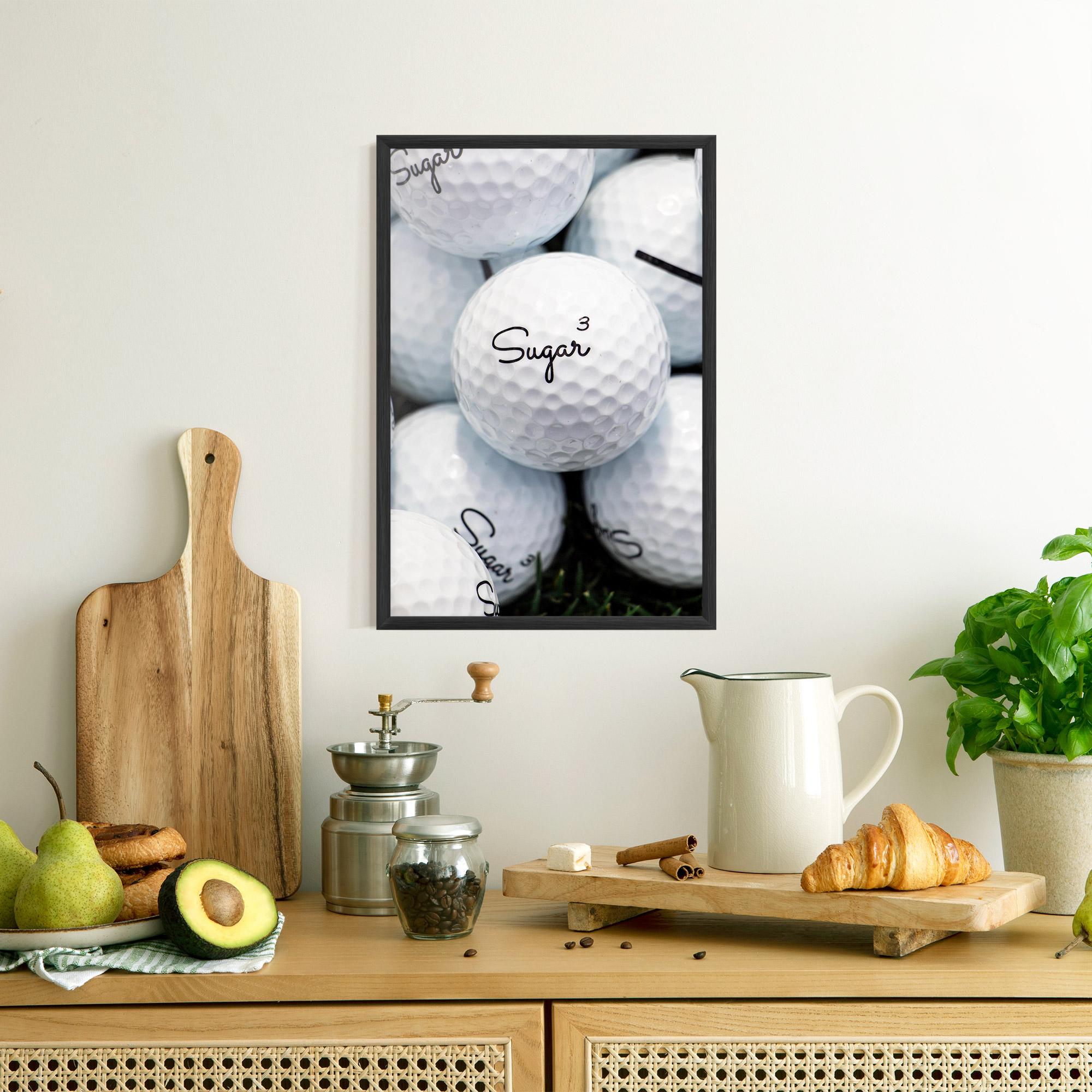 Gerahmte Poster Sugar Ball Close Up mockup 8