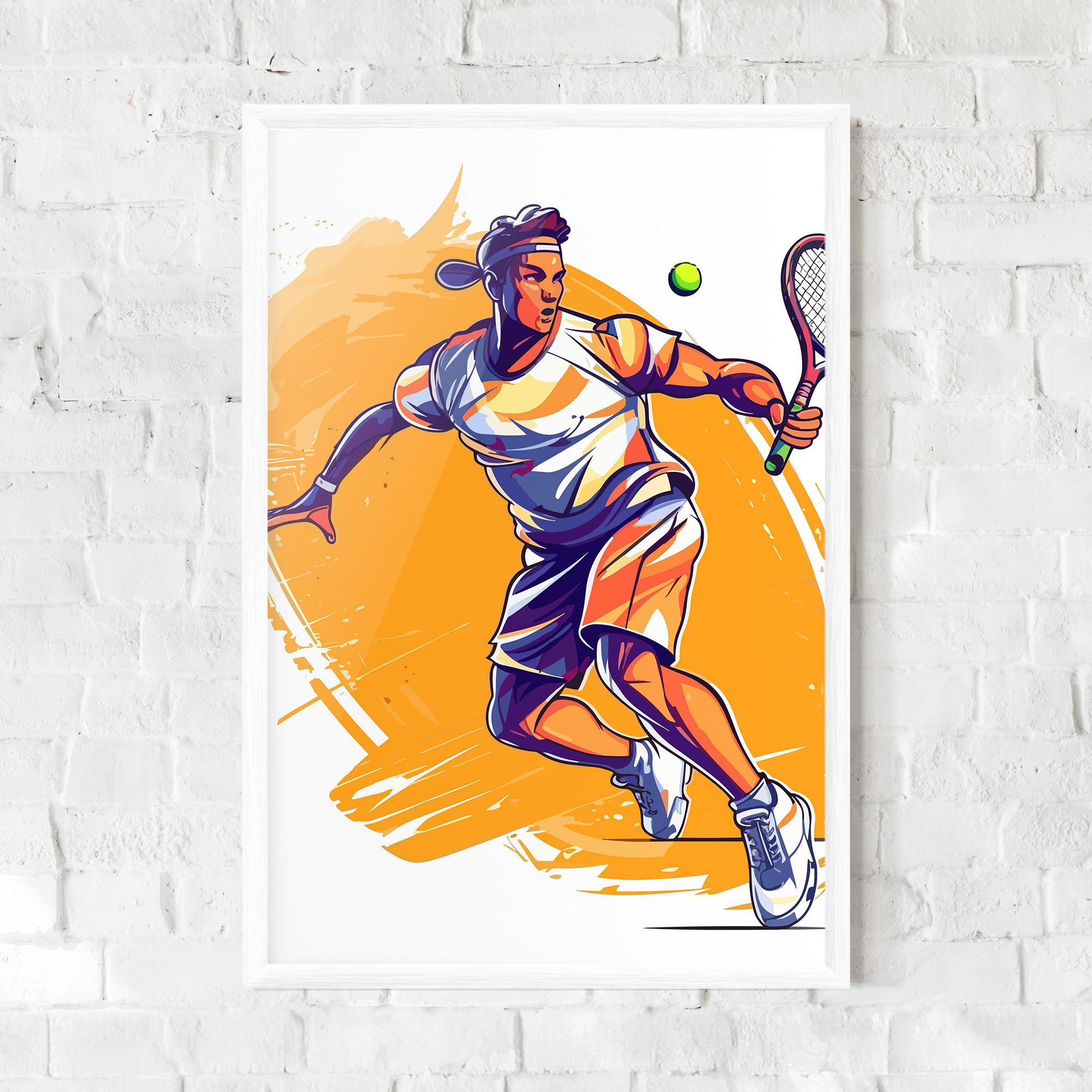 Gerahmte Poster Tennis Woman mockup 0