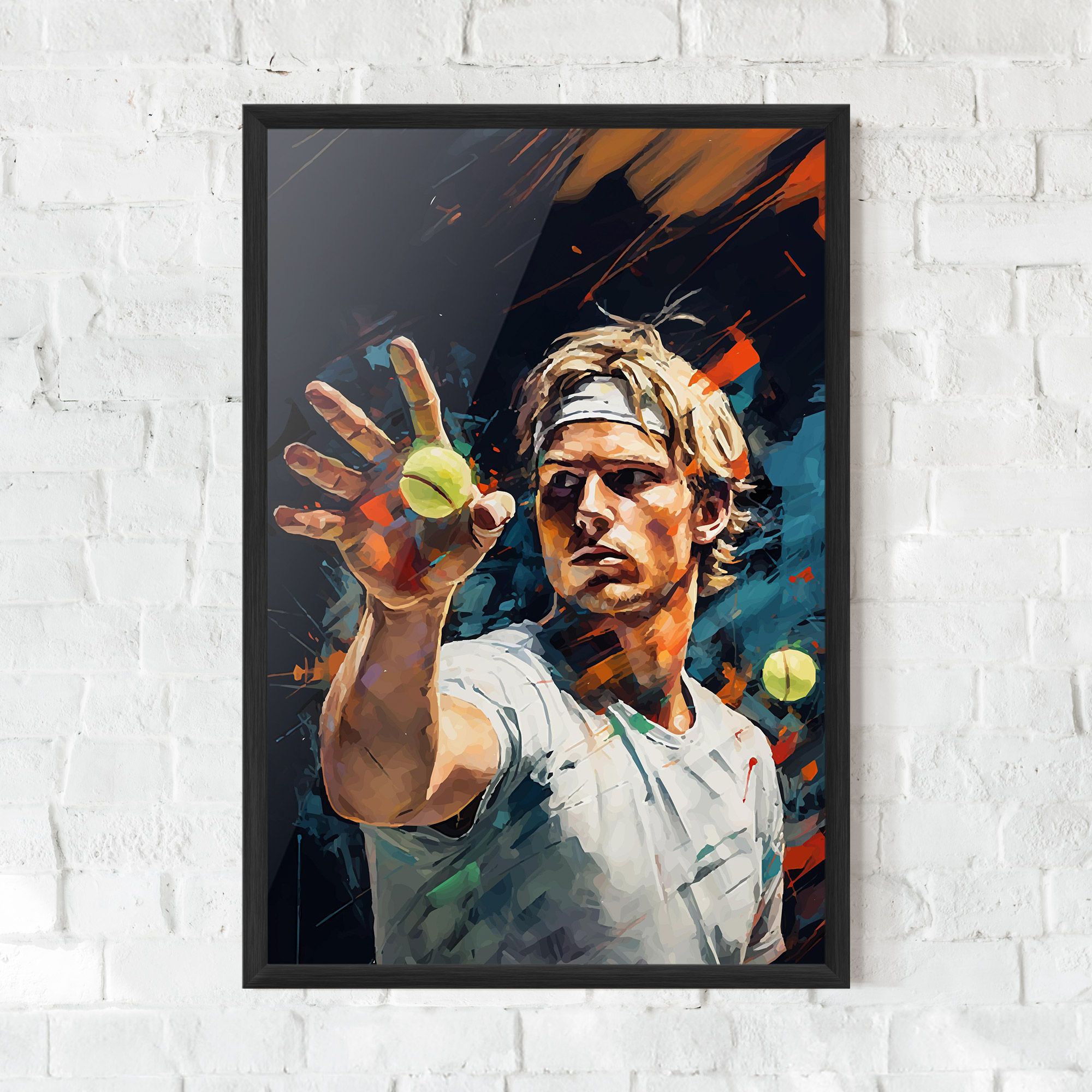 Tennis Player Art mockup 0