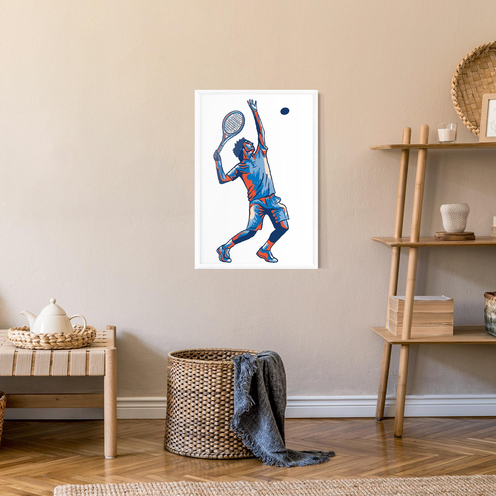 Gerahmte Poster Blue Red Tennis mockup 9