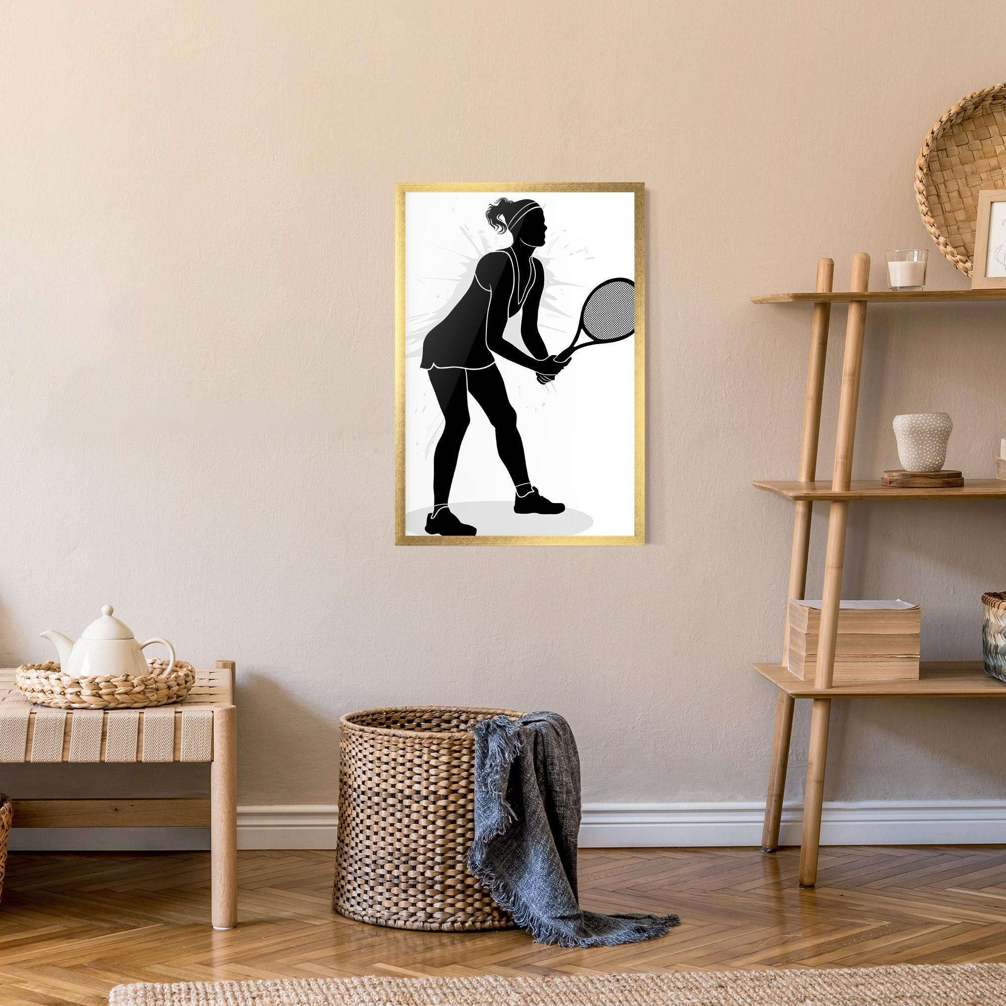 Gerahmte Poster Female Tennis Player mockup 9