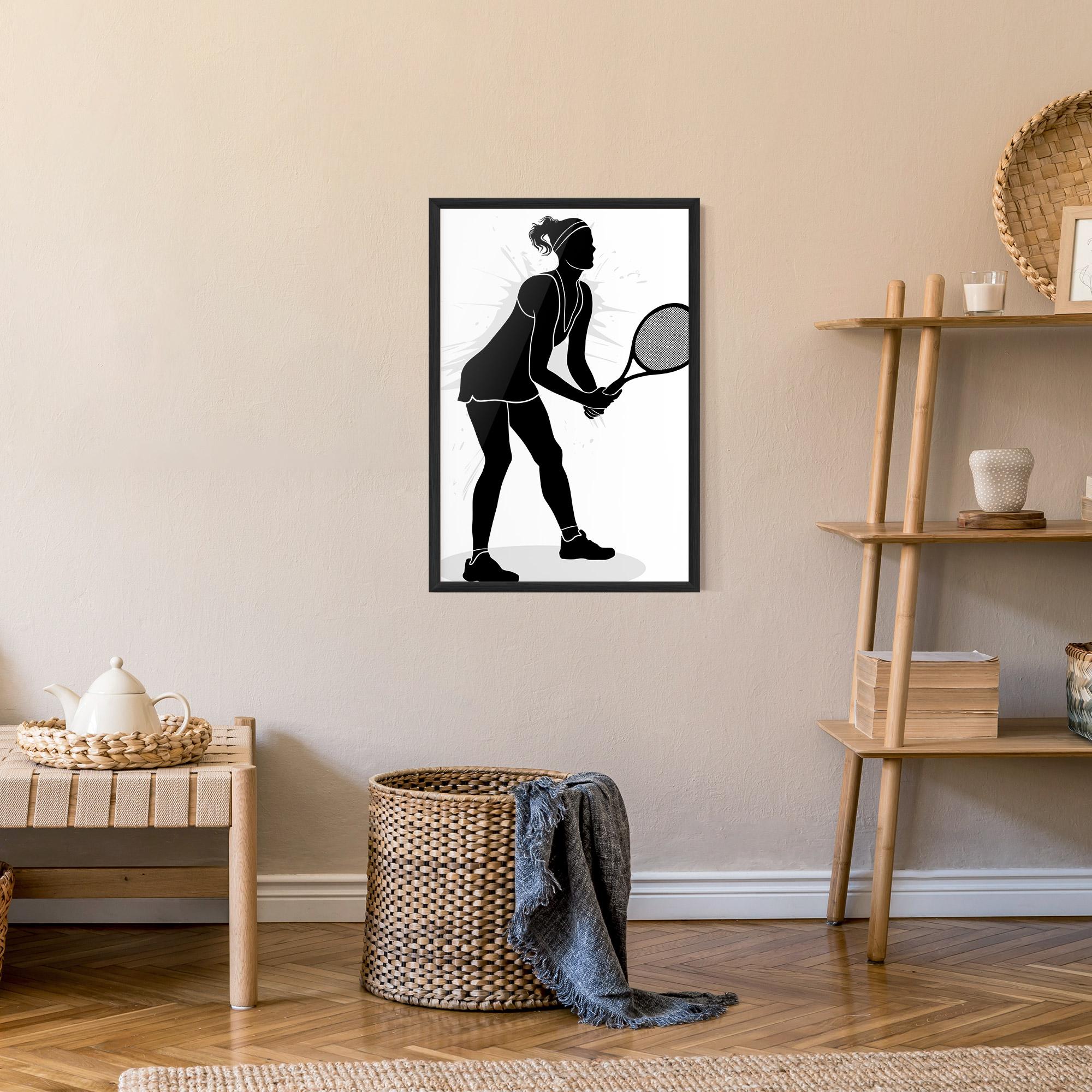Gerahmte Poster Female Tennis Player mockup 9