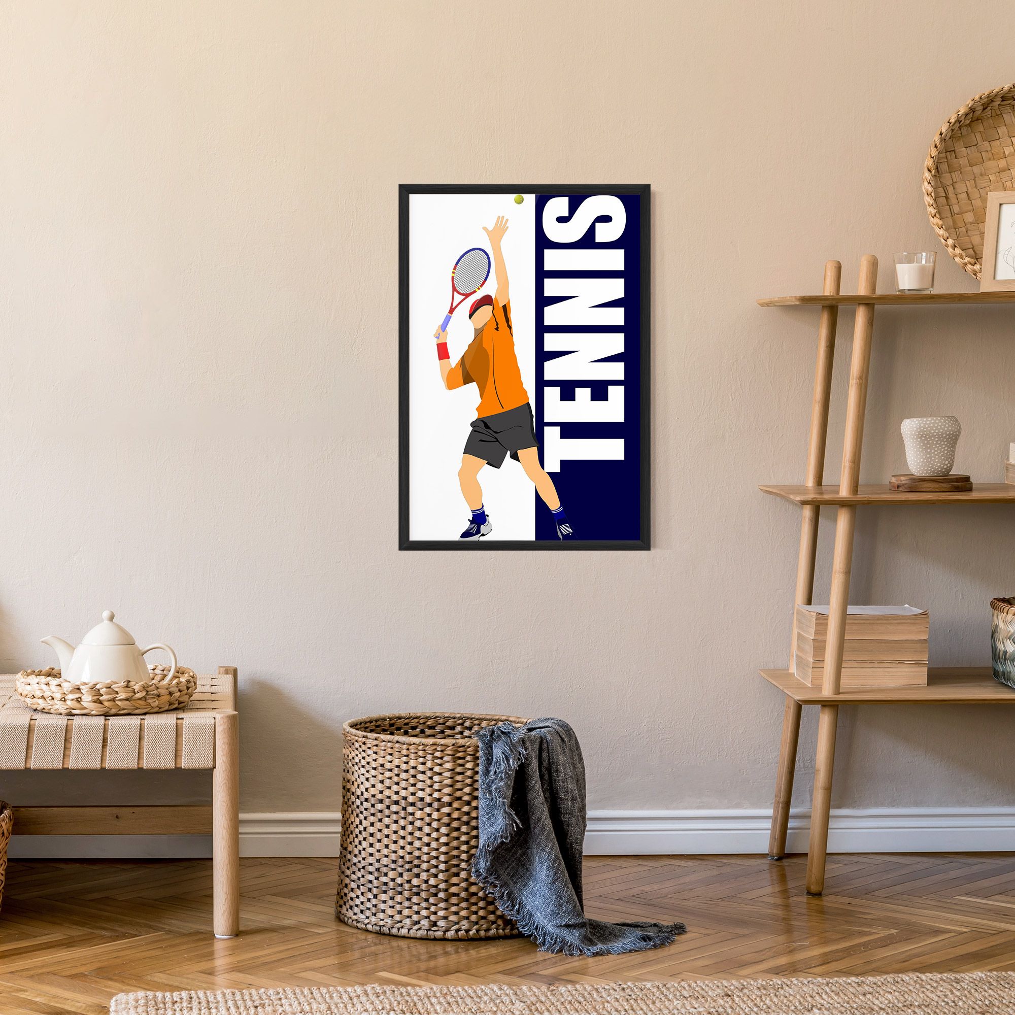 Orange Tennis Player mockup 9