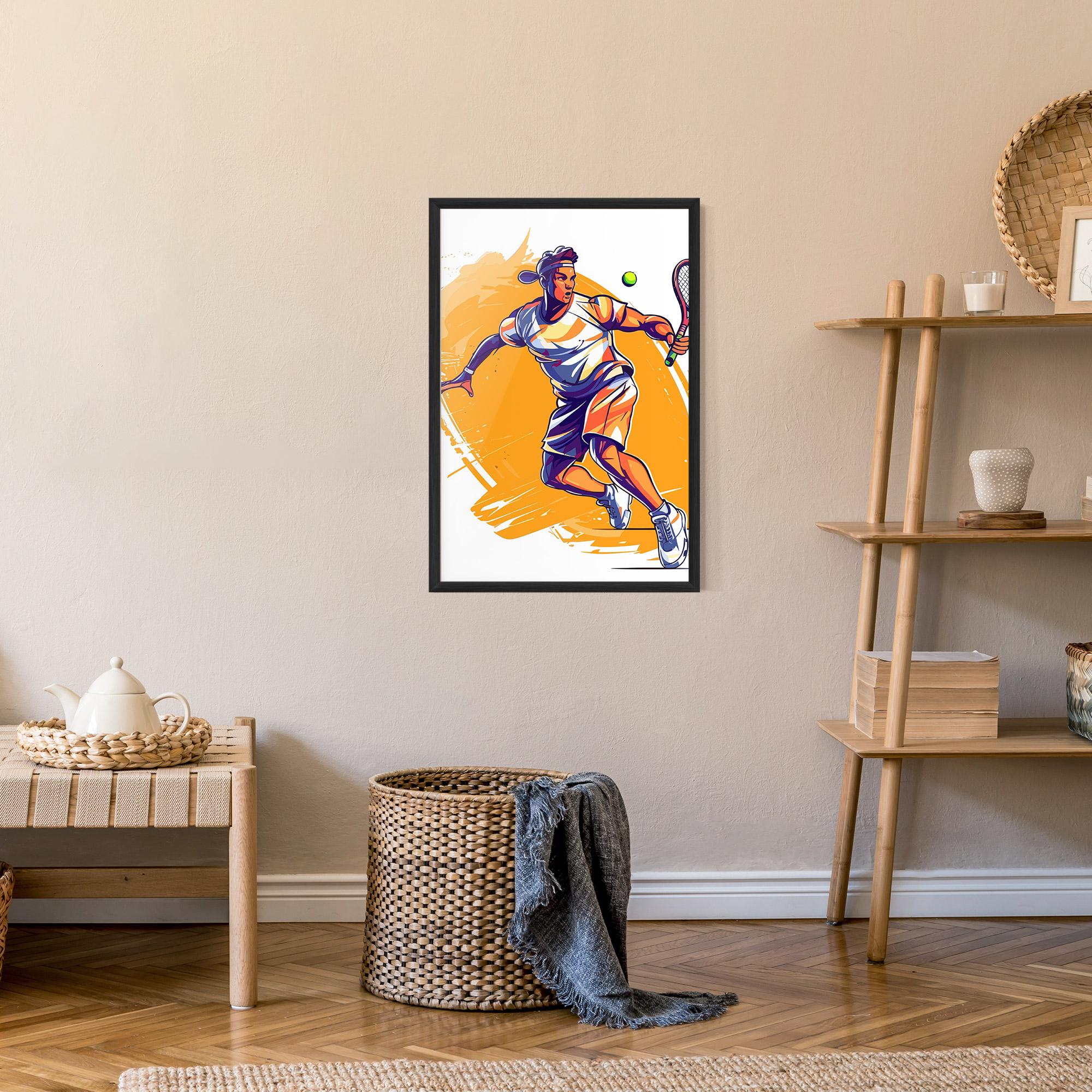 Gerahmte Poster Tennis Woman mockup 9