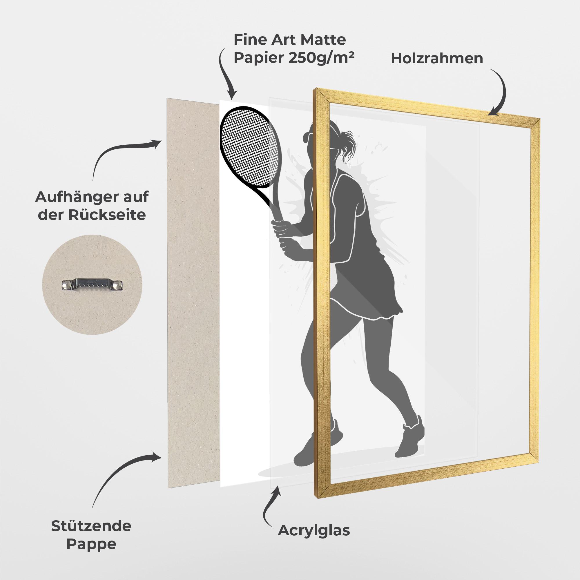 Gerahmte Poster Professional Player mockup 1