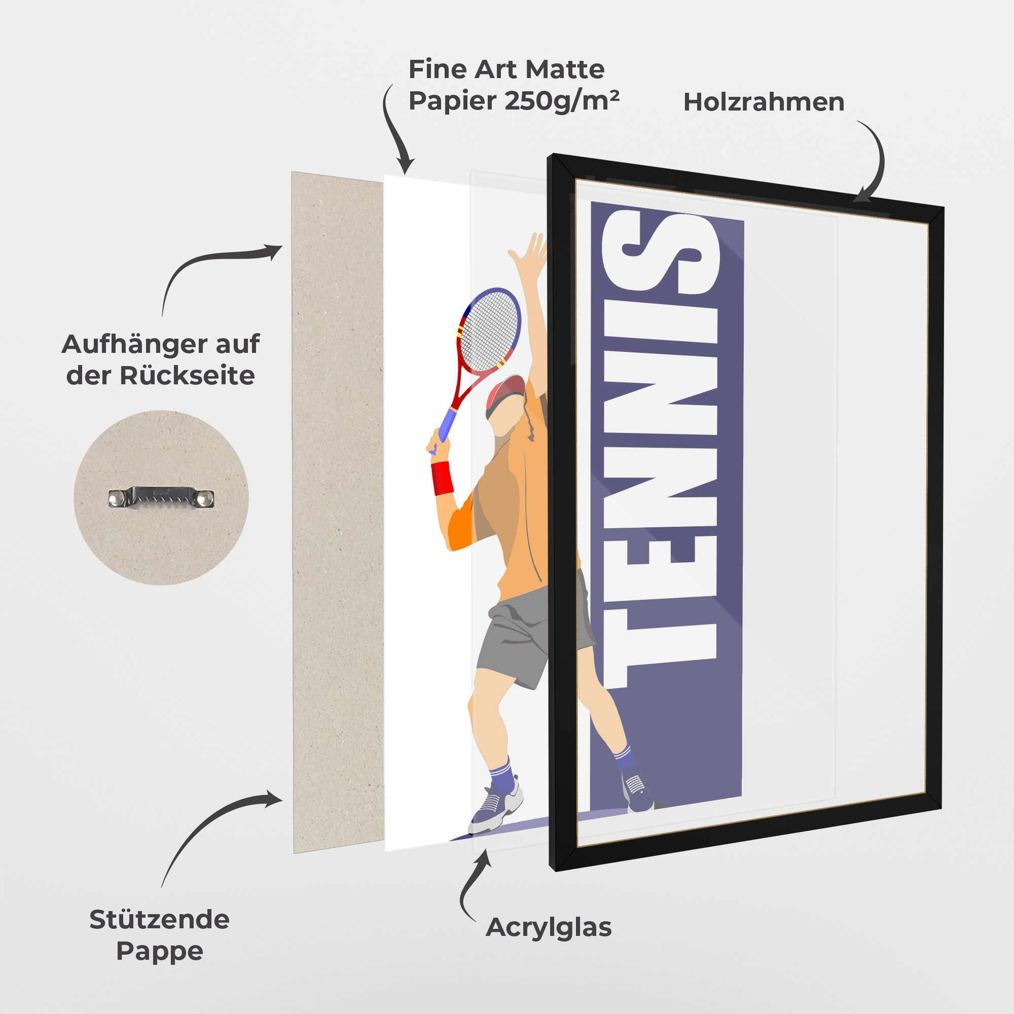 Orange Tennis Player mockup 1