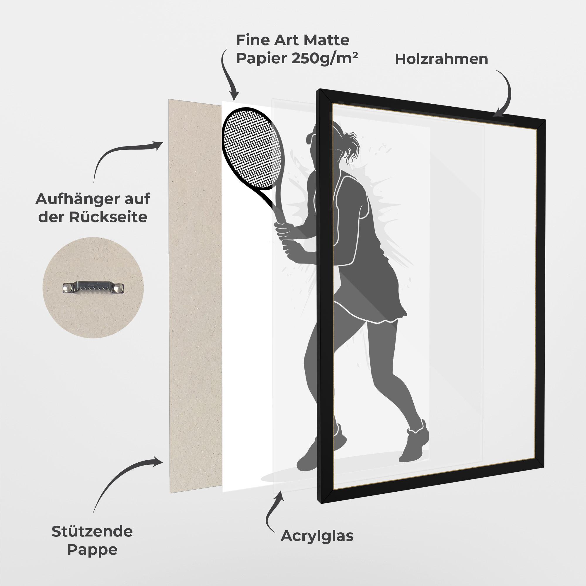 Gerahmte Poster Professional Player mockup 1