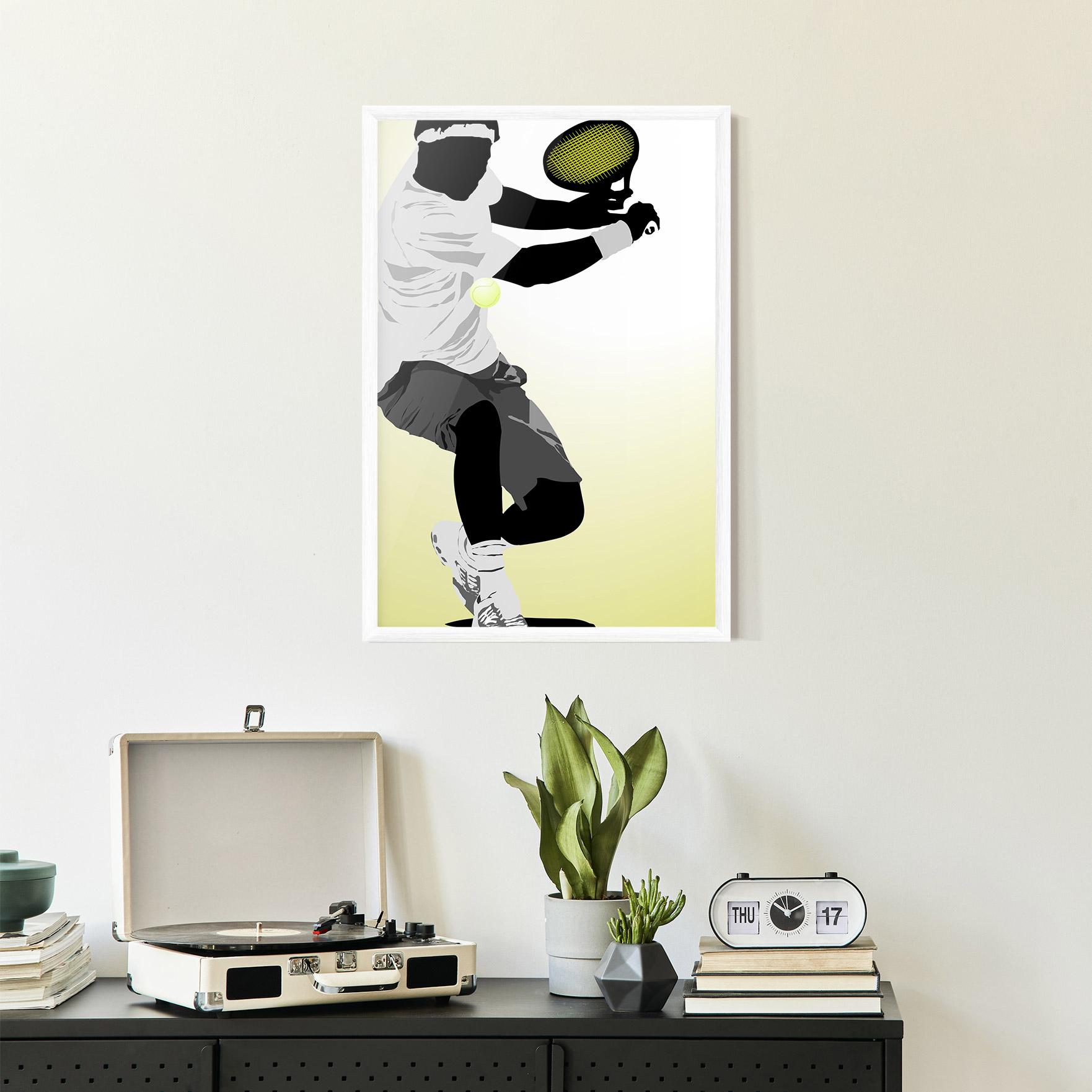 Gerahmte Poster Yellow Light Tennis mockup 2