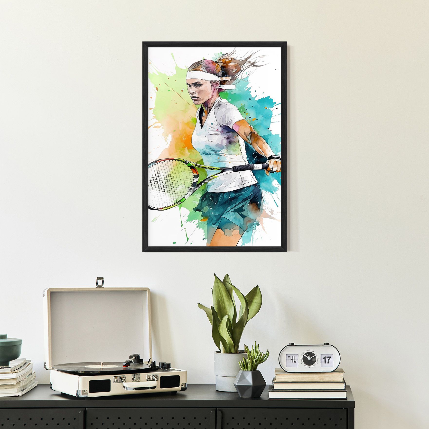 Green Blue Tennis mockup 2