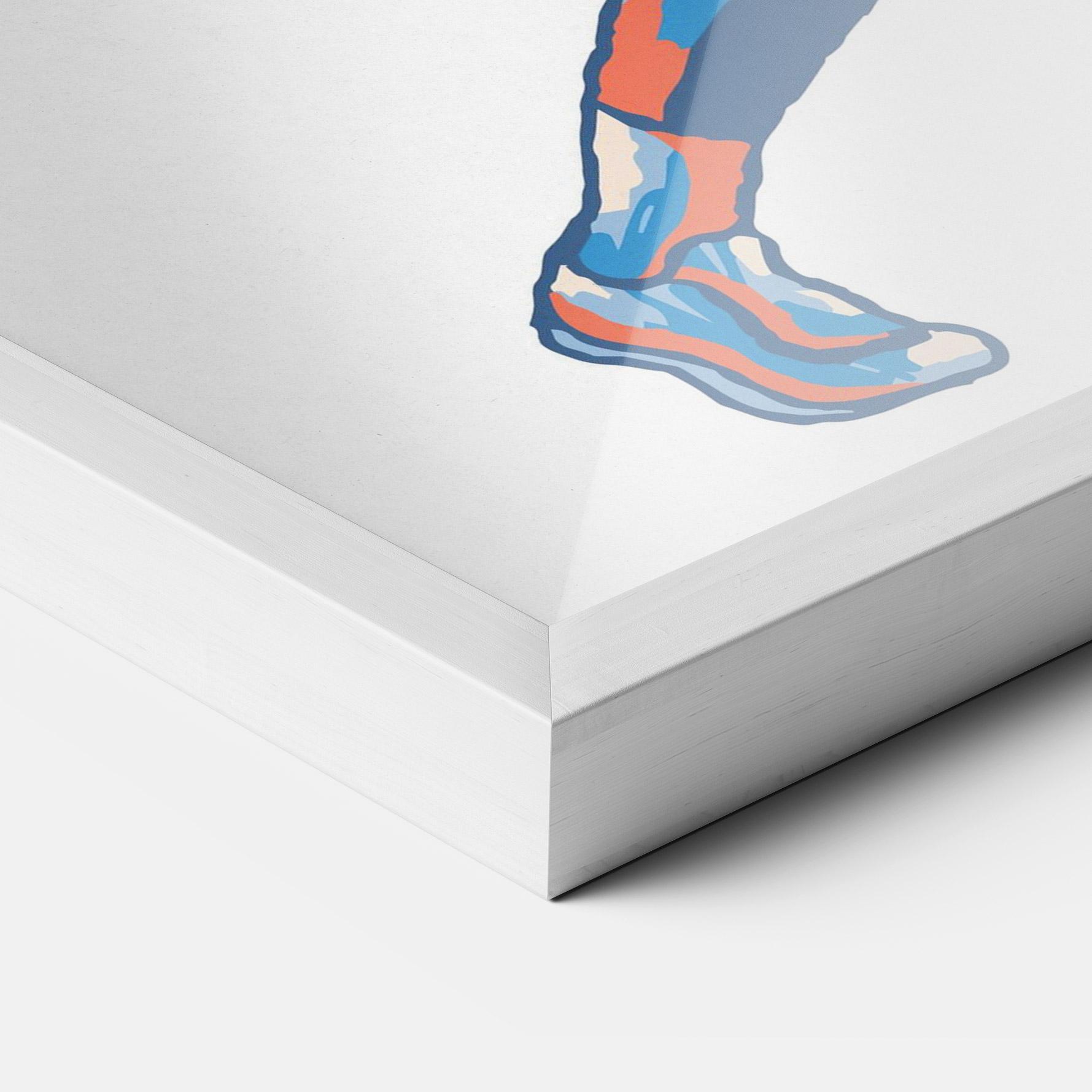 Gerahmte Poster Blue Red Tennis mockup 3