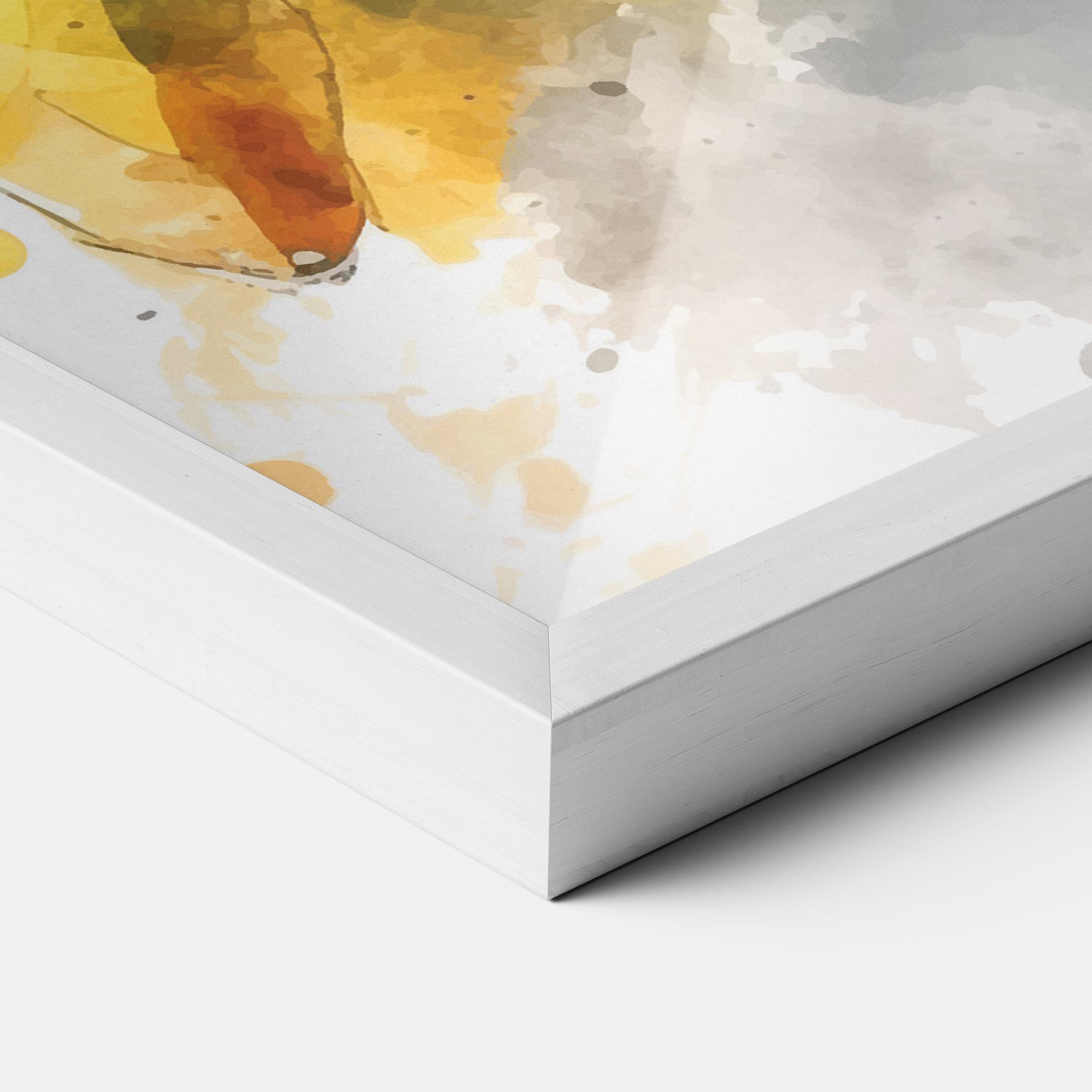 Gerahmte Poster Player Watercolor mockup 3