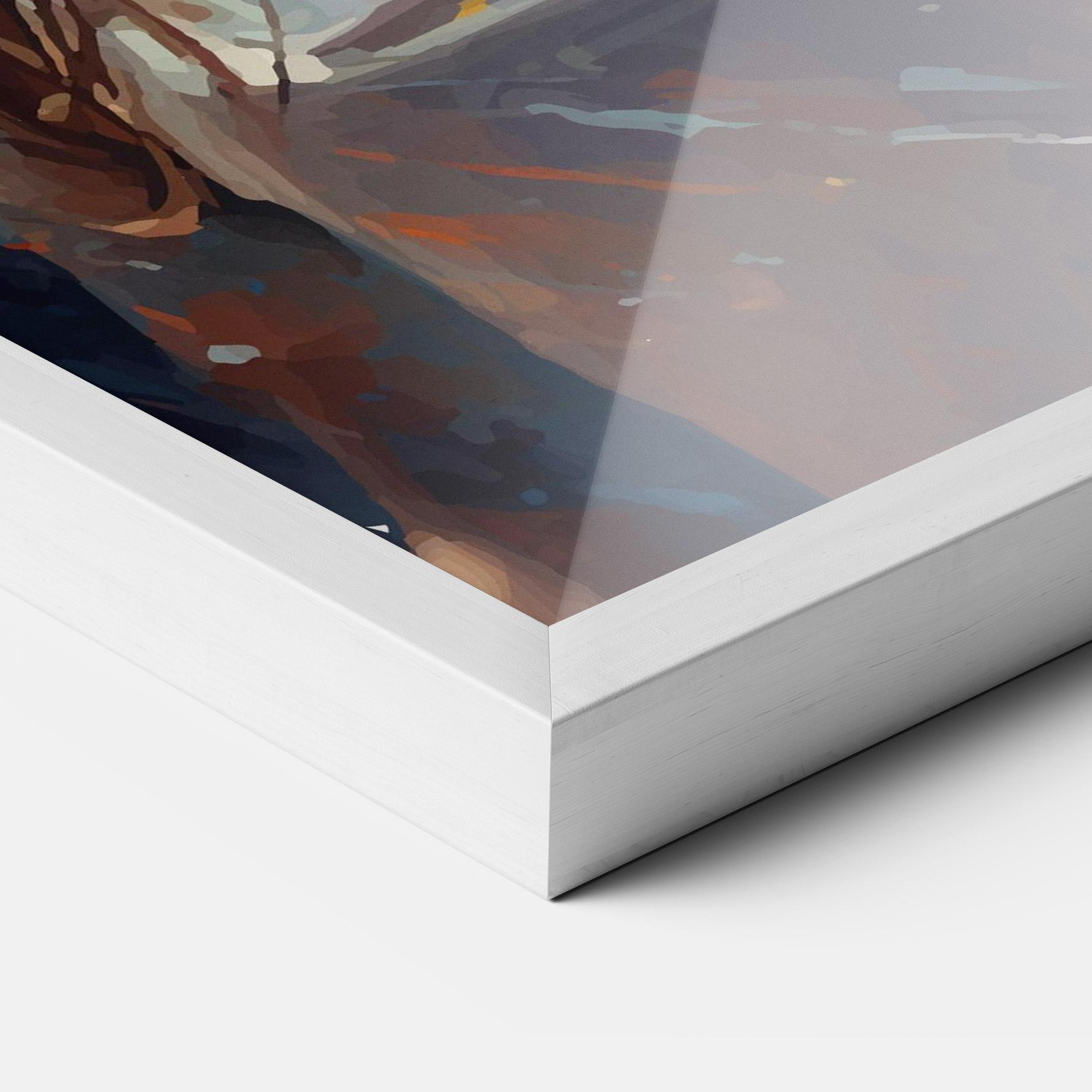 Gerahmte Poster Tennis Pretty Girl mockup 3