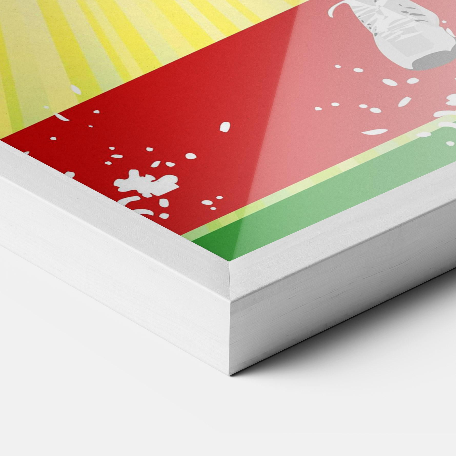 Gerahmte Poster Tennis Spiral mockup 3