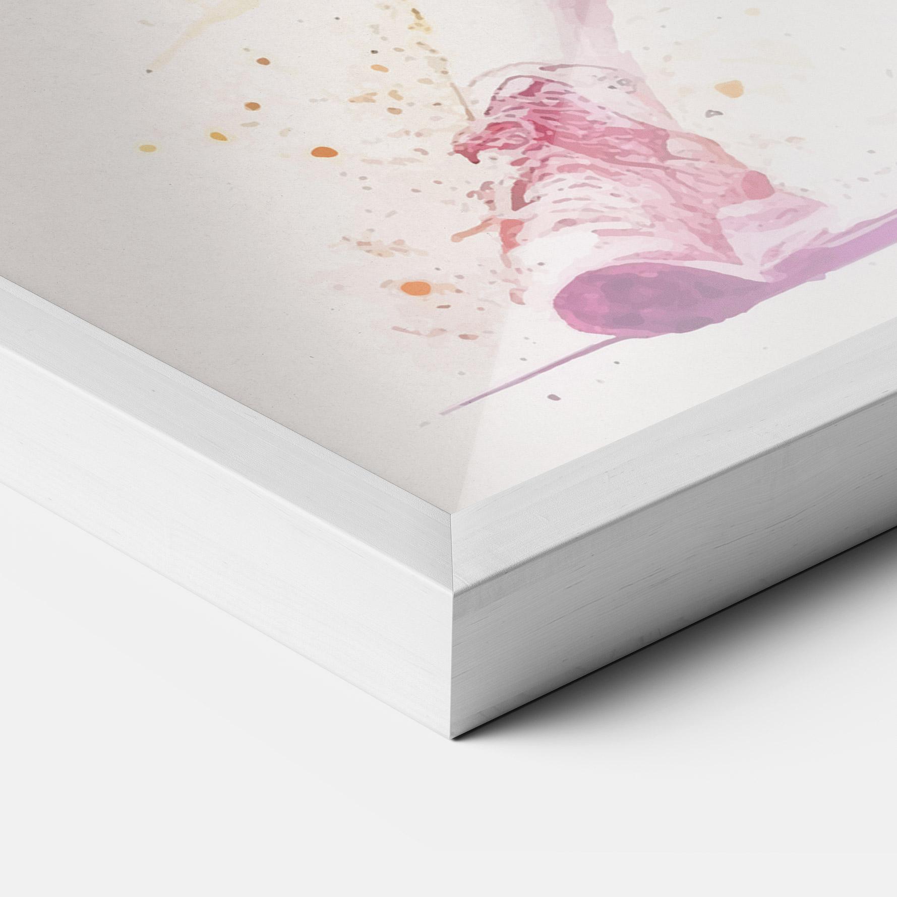 Gerahmte Poster Watercolor Tennis mockup 3