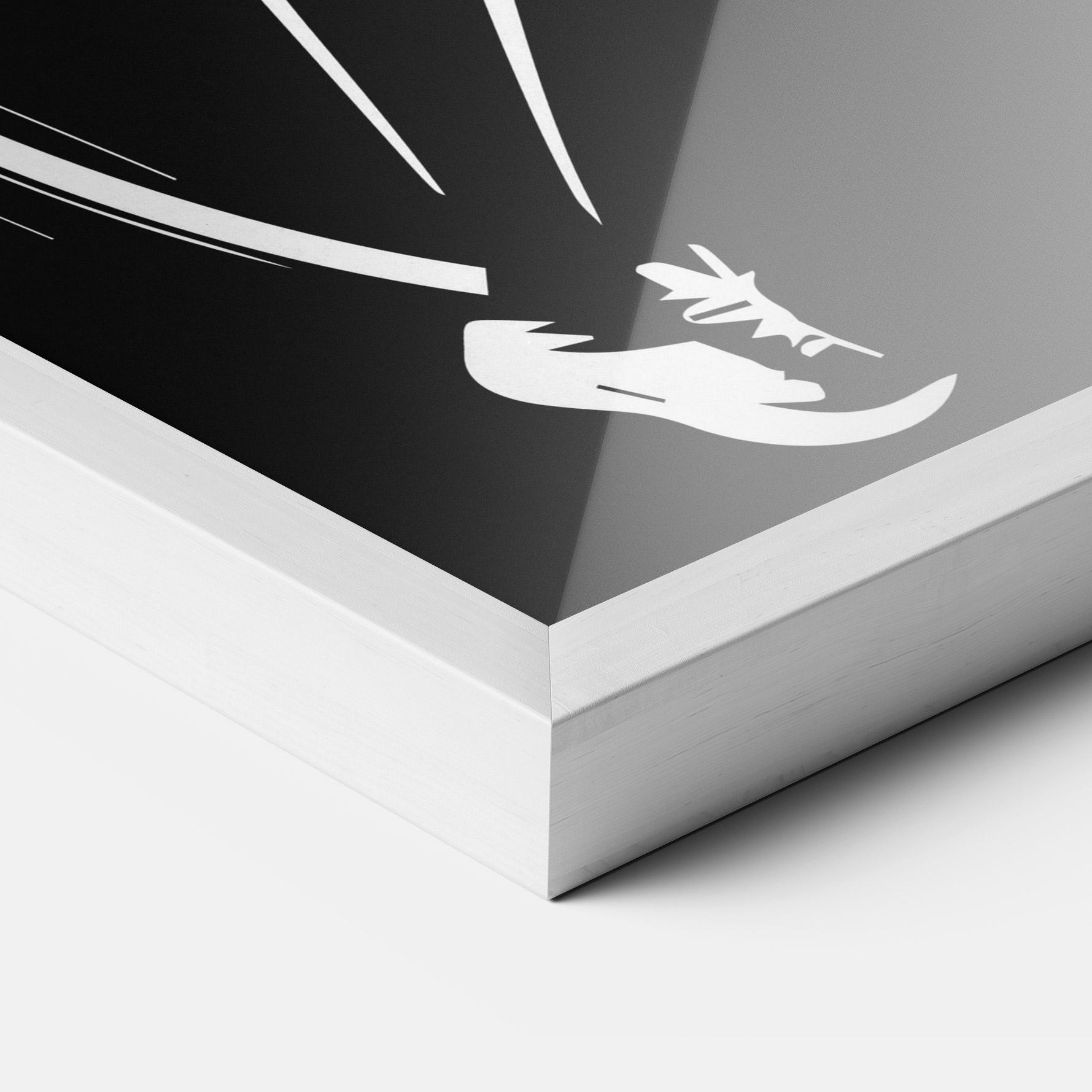 Gerahmte Poster White Line Tennis mockup 3
