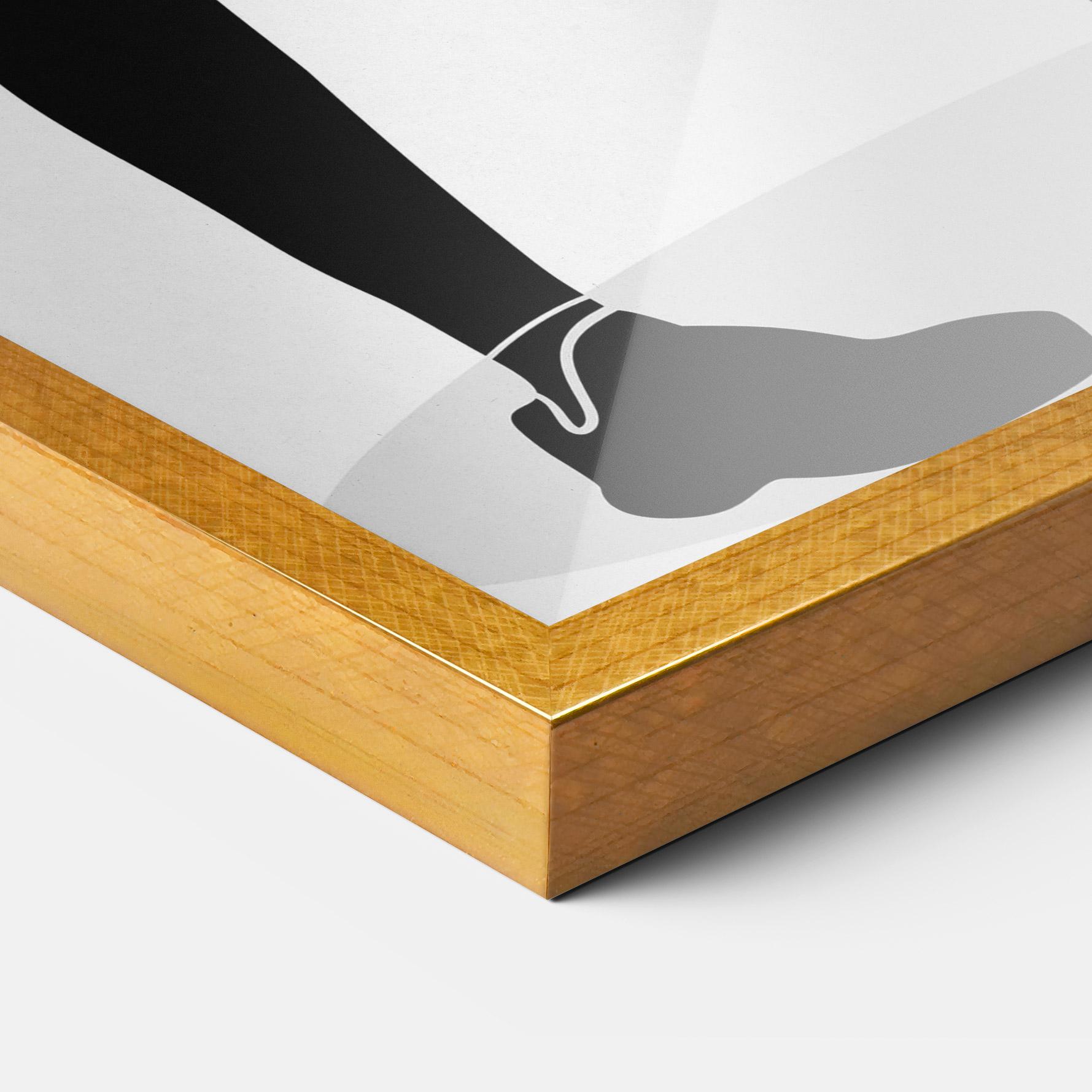 Gerahmte Poster Female Tennis Player mockup 3