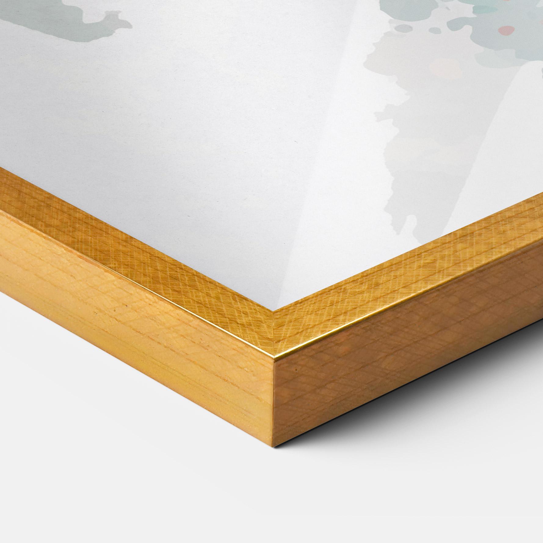 Gerahmte Poster Tenis Watercolor mockup 3